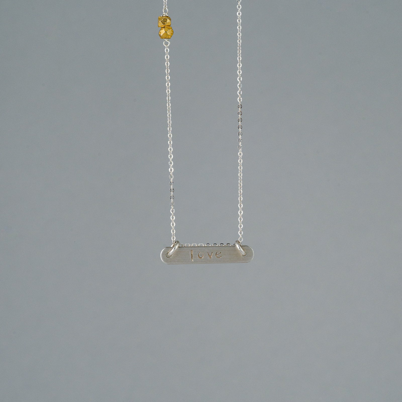 small love bar necklace
