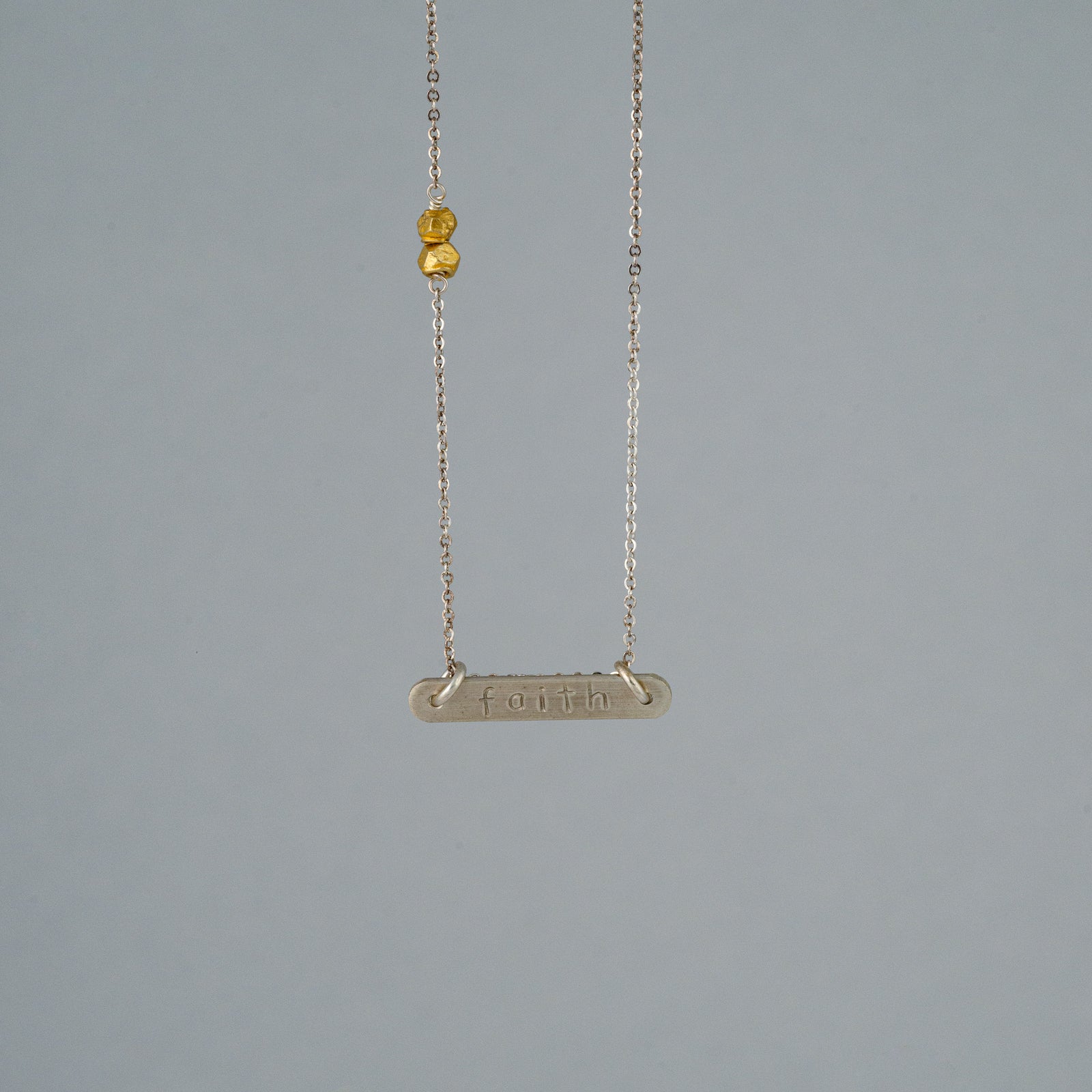 faith bar necklace