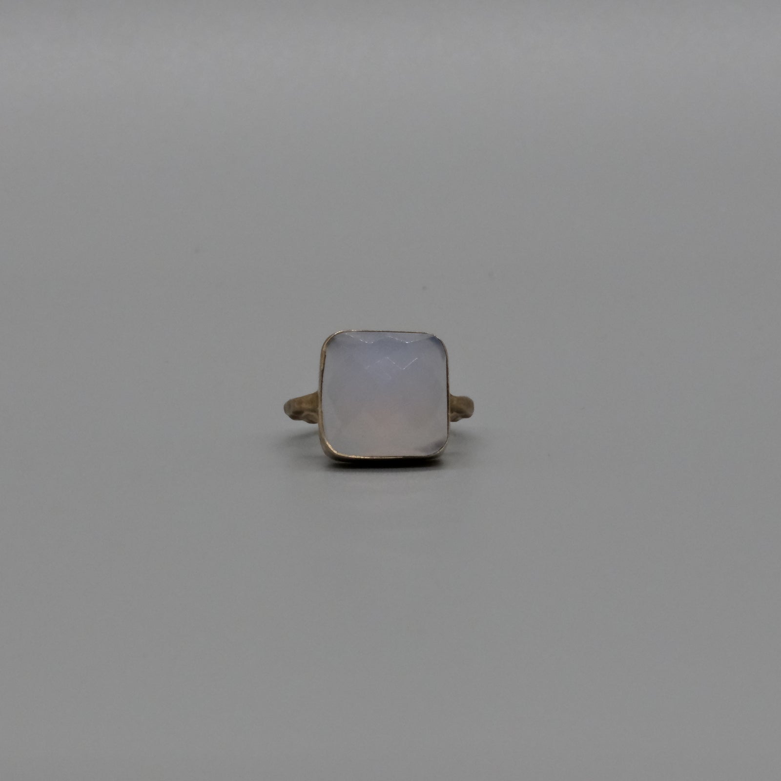 Pale blue Chalcedony ring