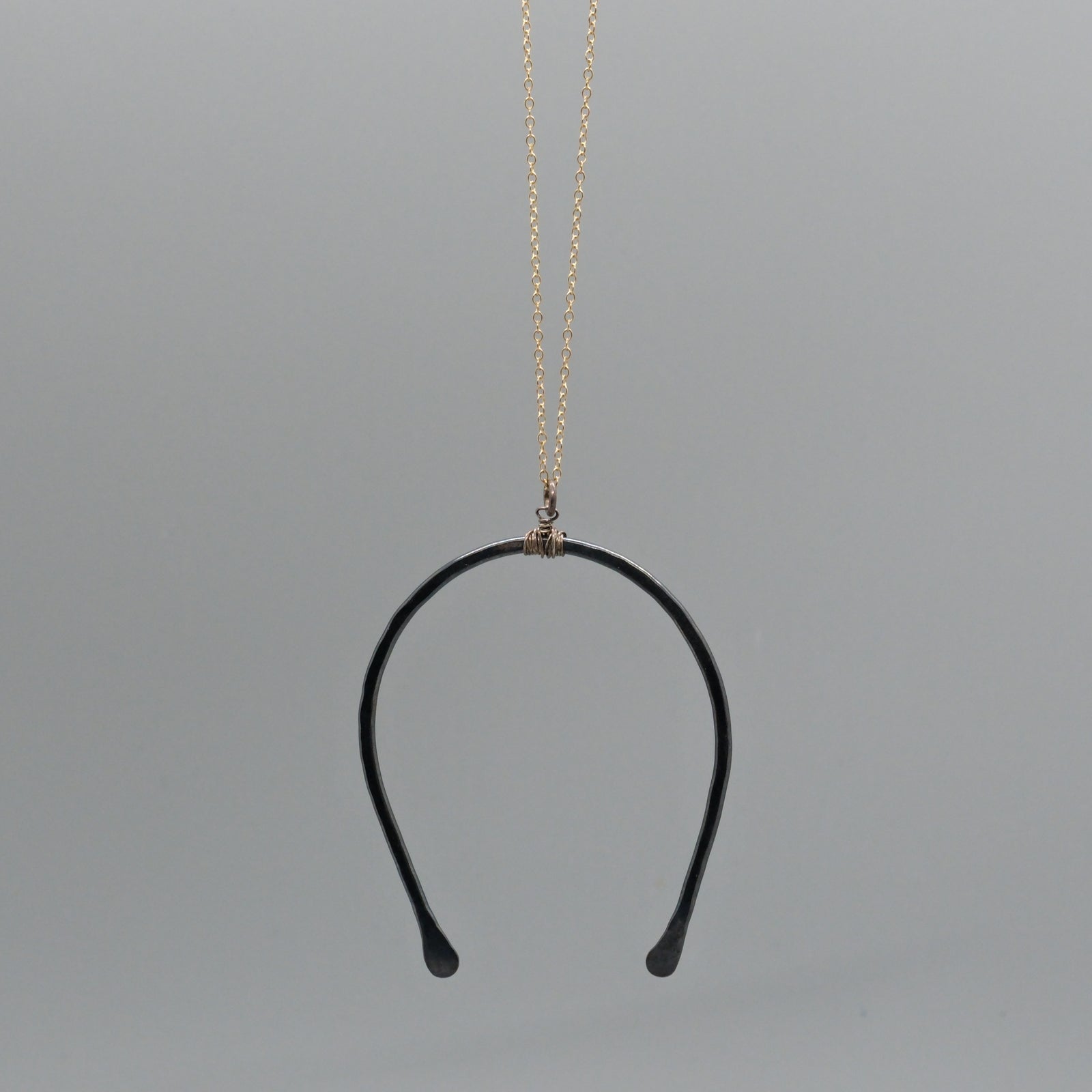 large horseshoe necklace