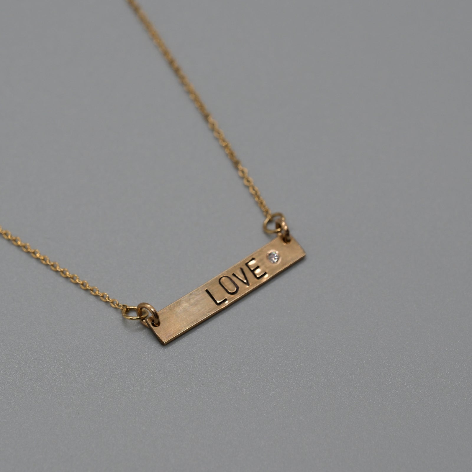 love with diamond necklace