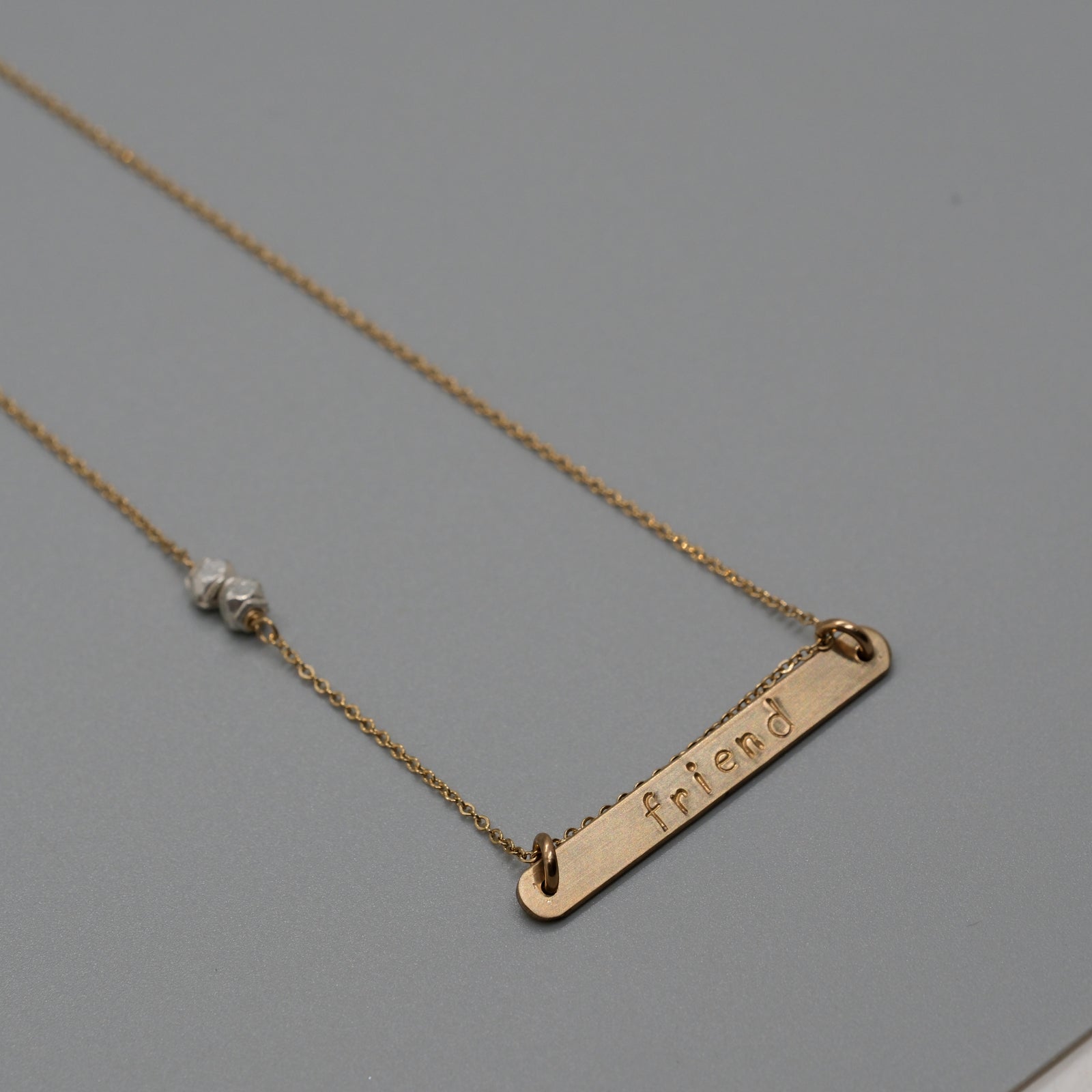 friend bar necklace