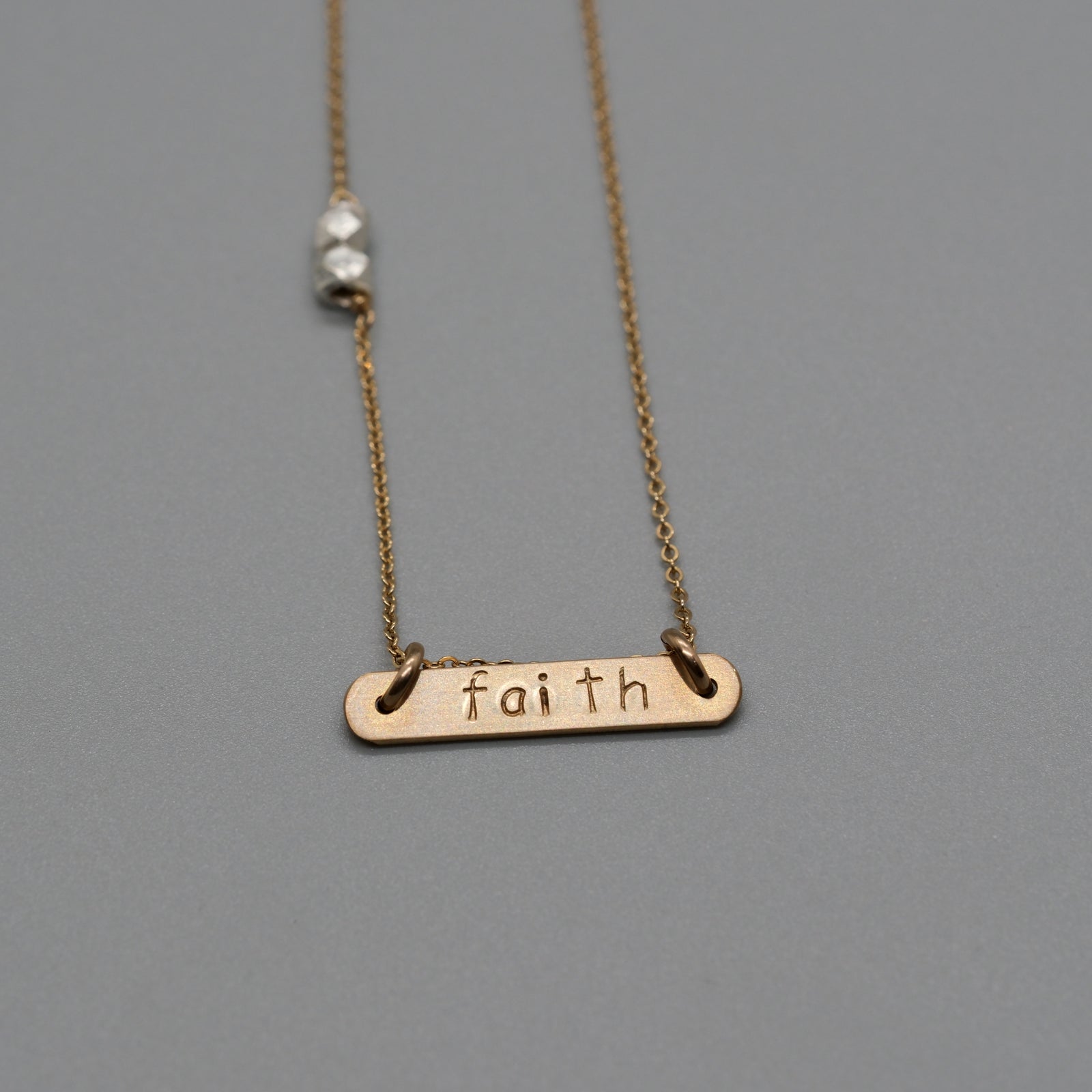 faith bar necklace