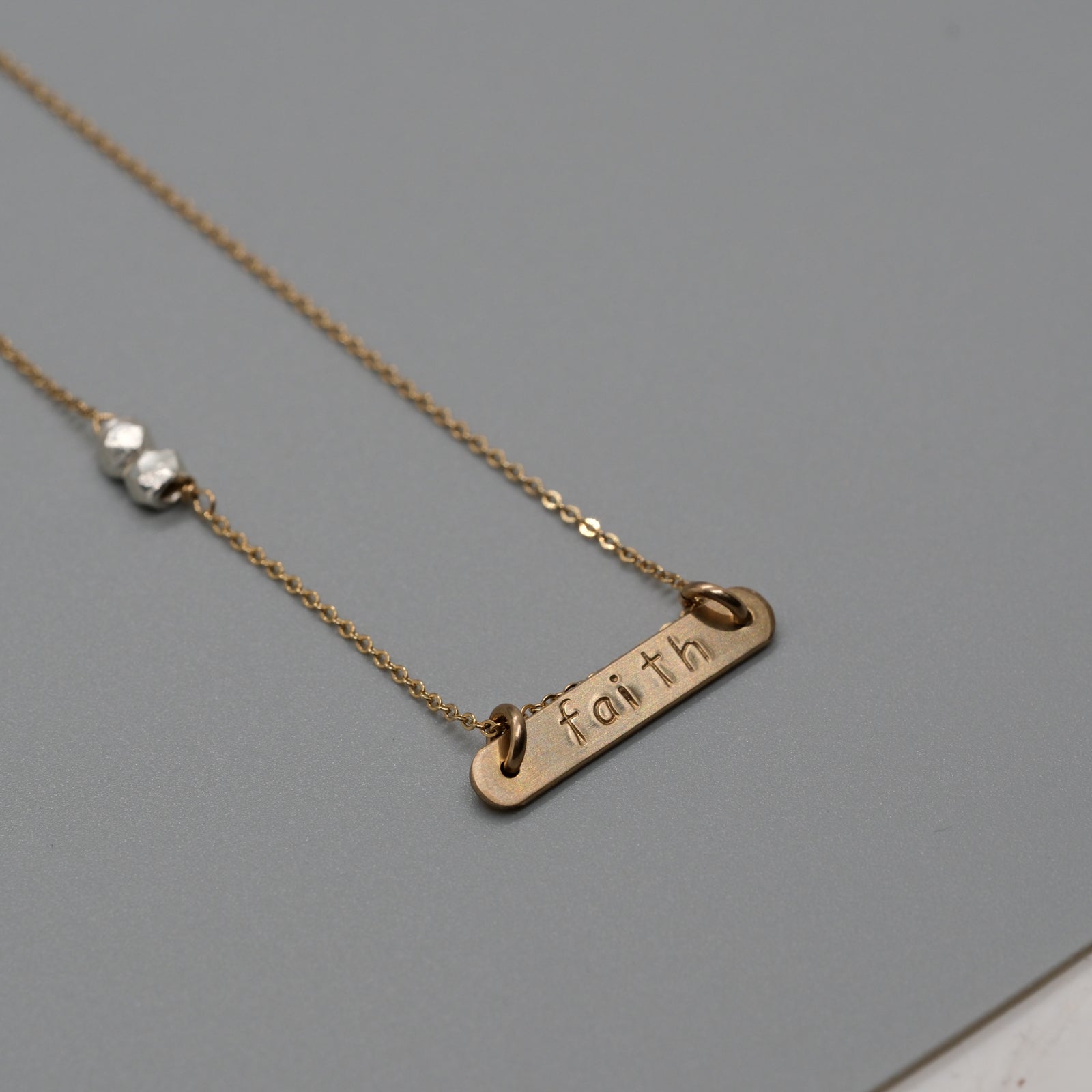 faith bar necklace