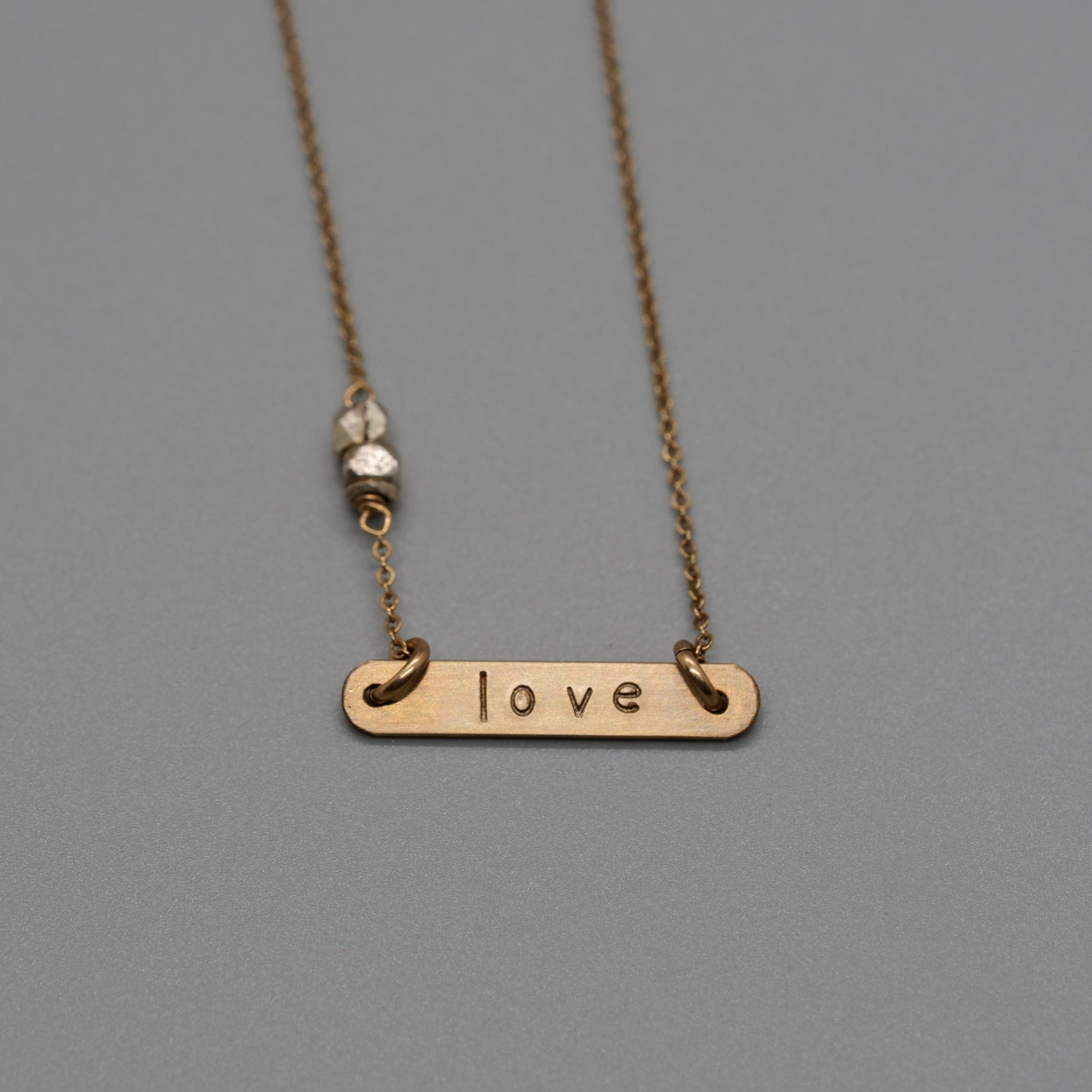 small love bar necklace