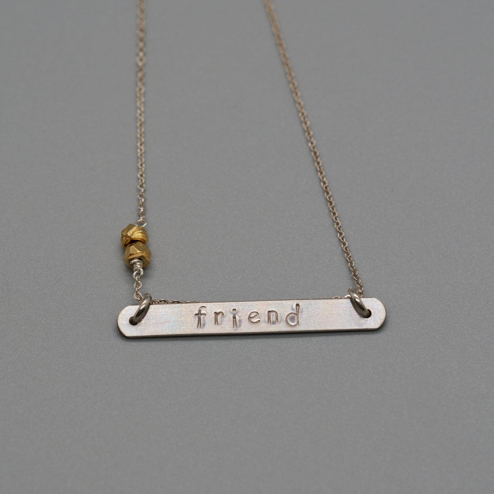 friend bar necklace