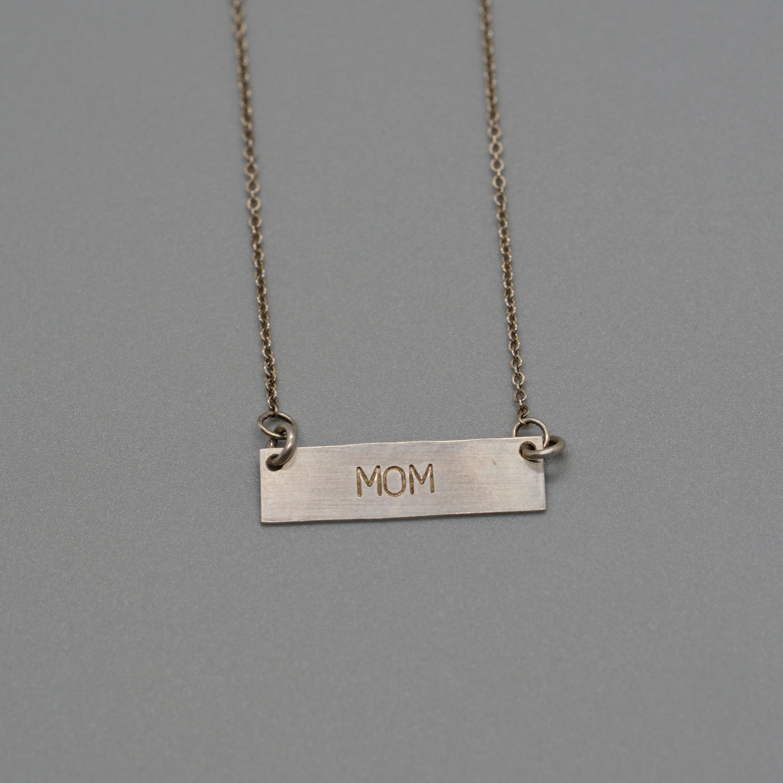 Mom bar necklace