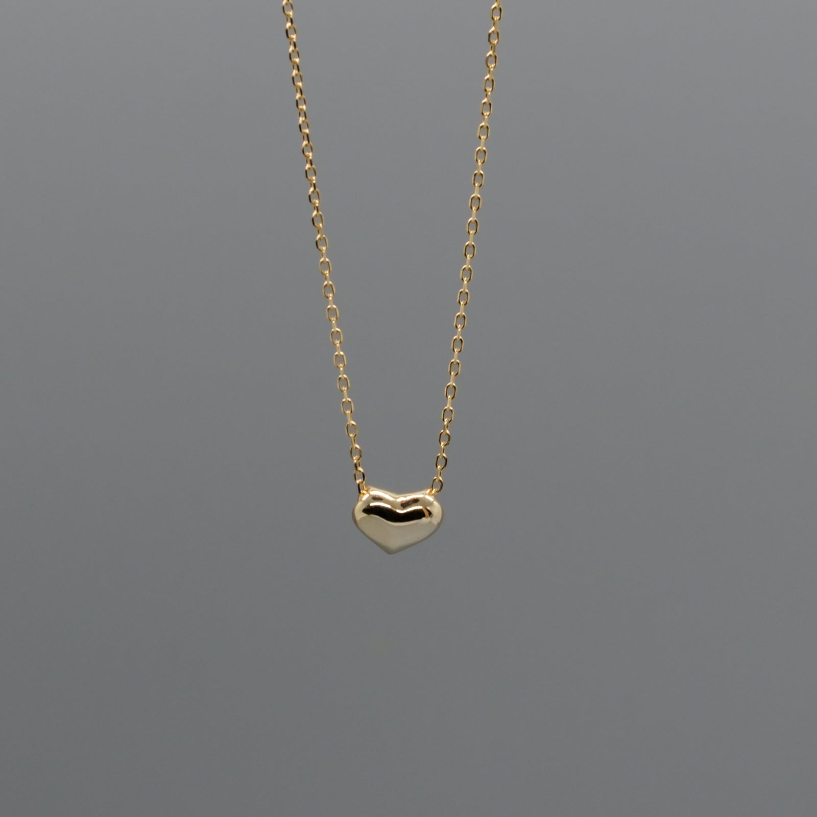 puffy heart necklace