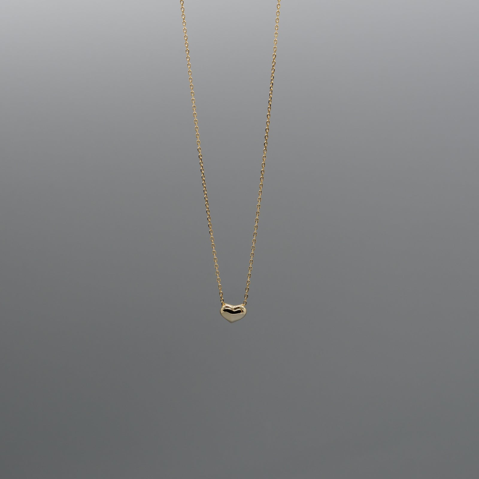 puffy heart necklace