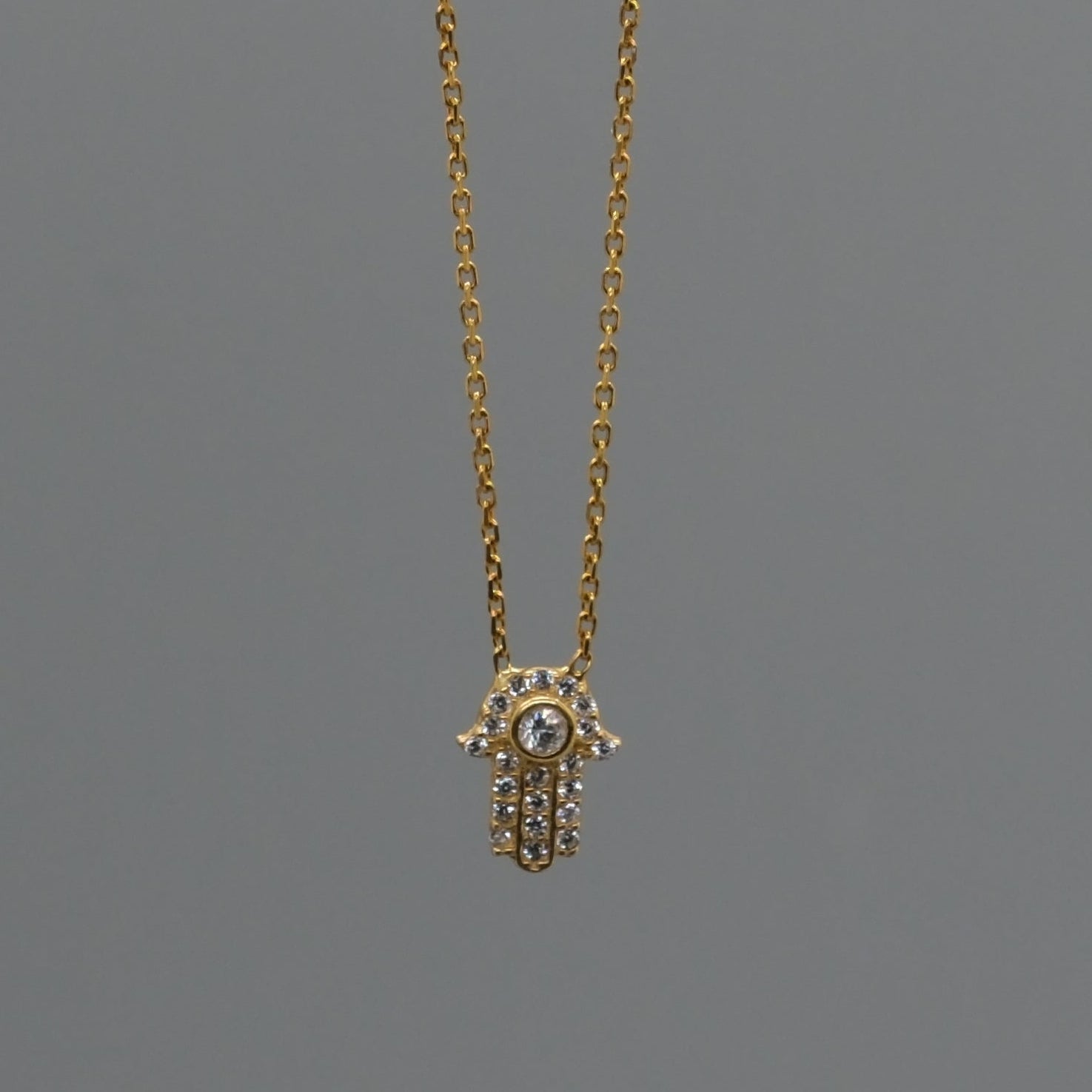mini hamsa necklace