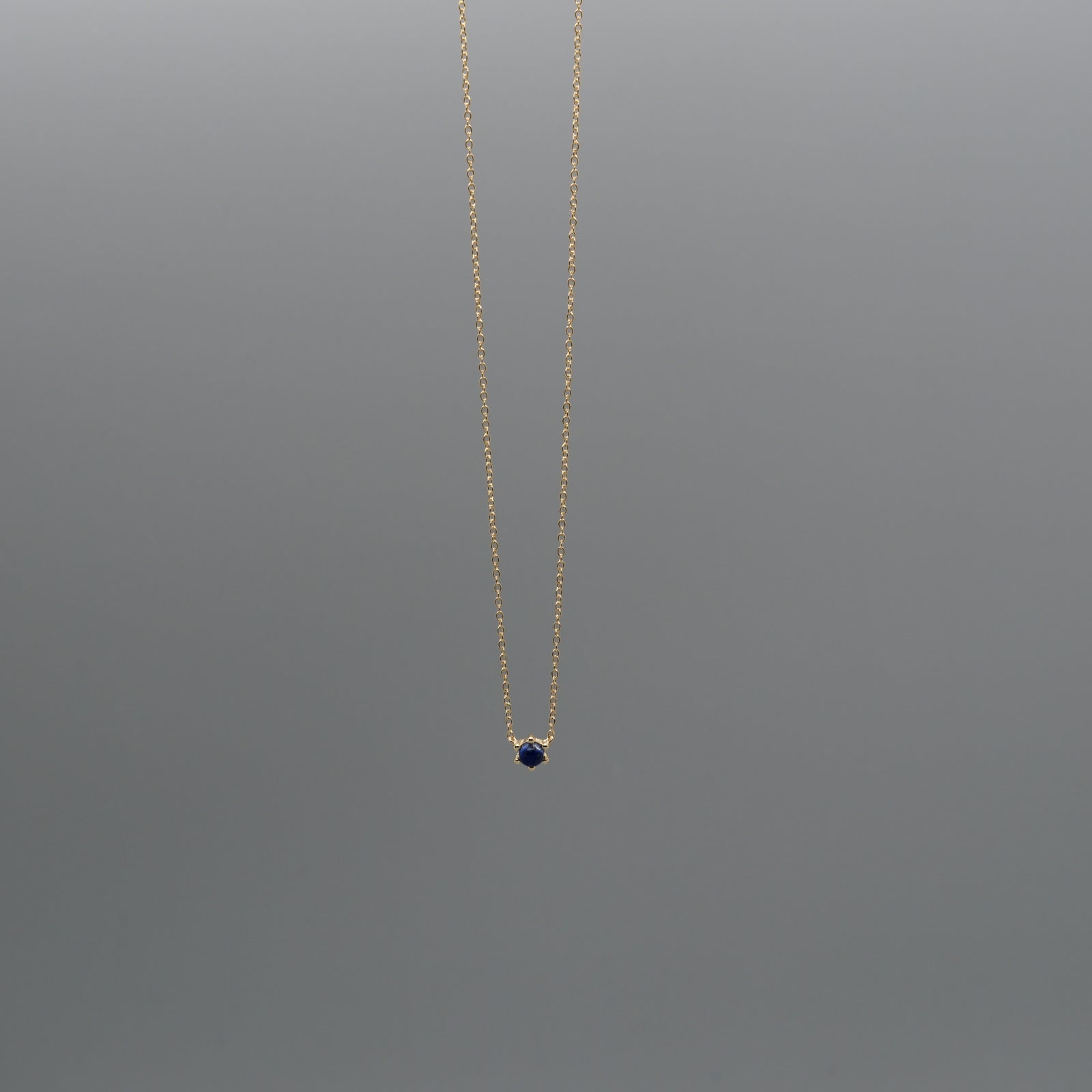 little lapis drop necklace