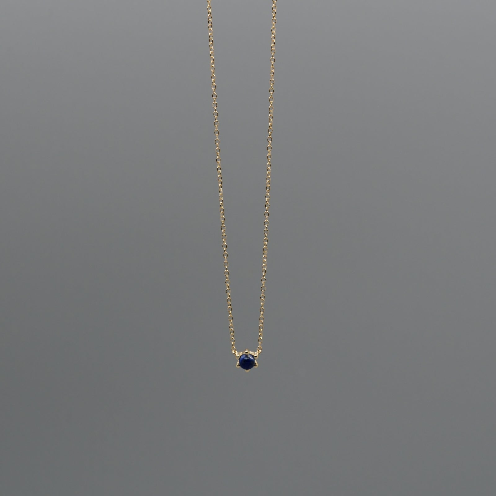 little lapis drop necklace