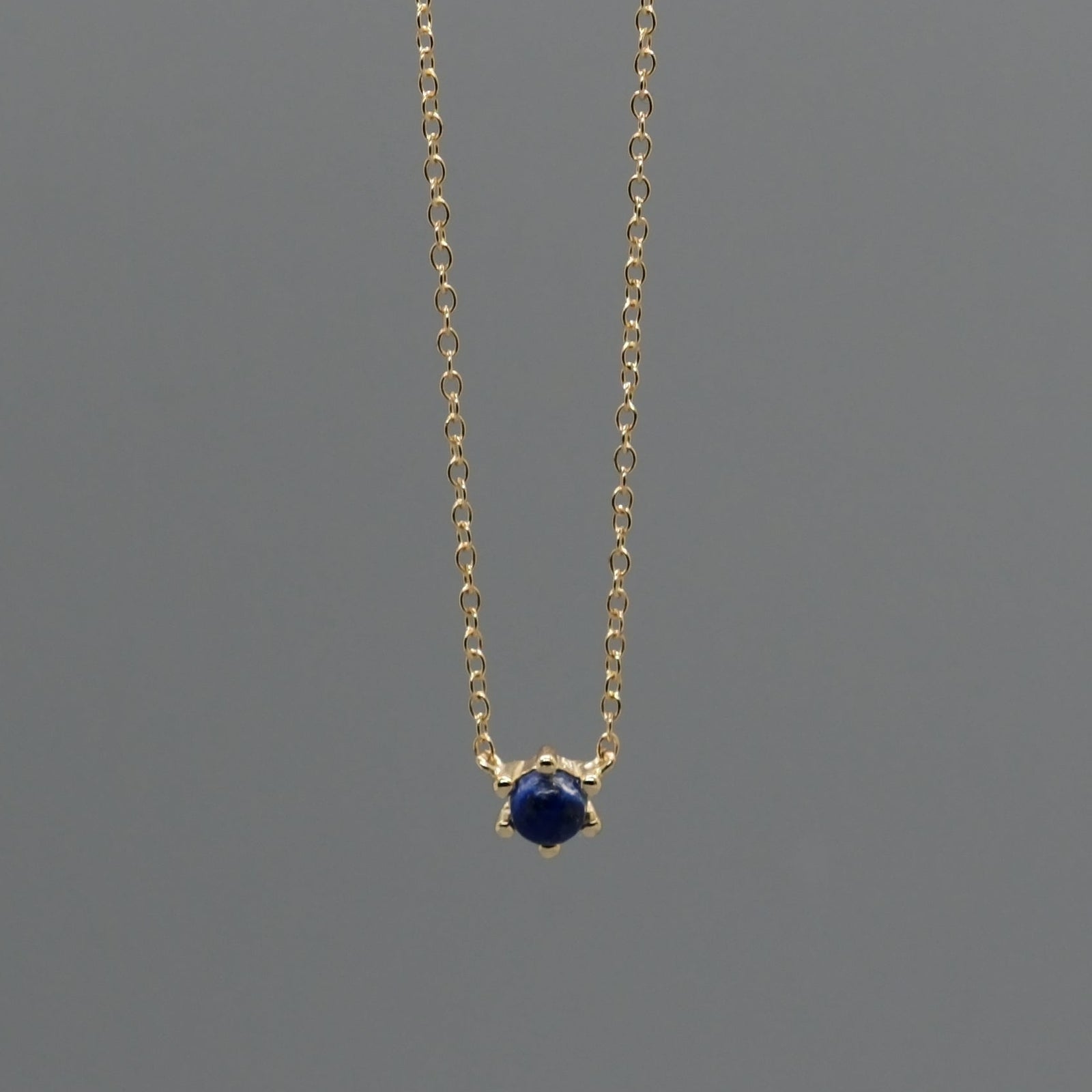 little lapis drop necklace