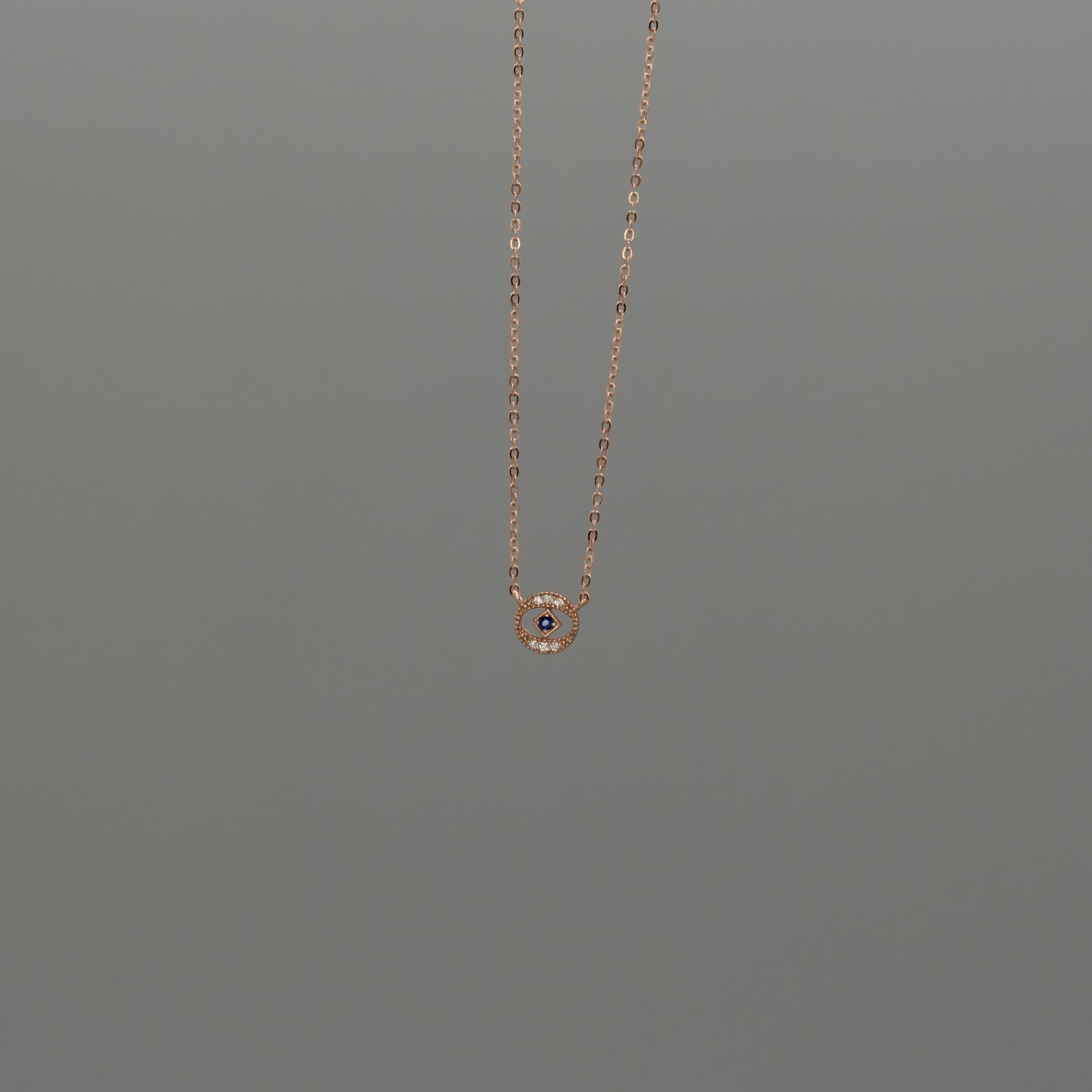 cut out Evil eye necklace