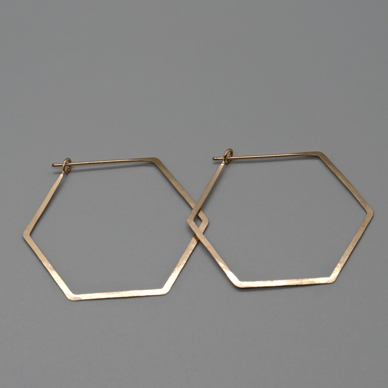 Geo Hex Hoops
