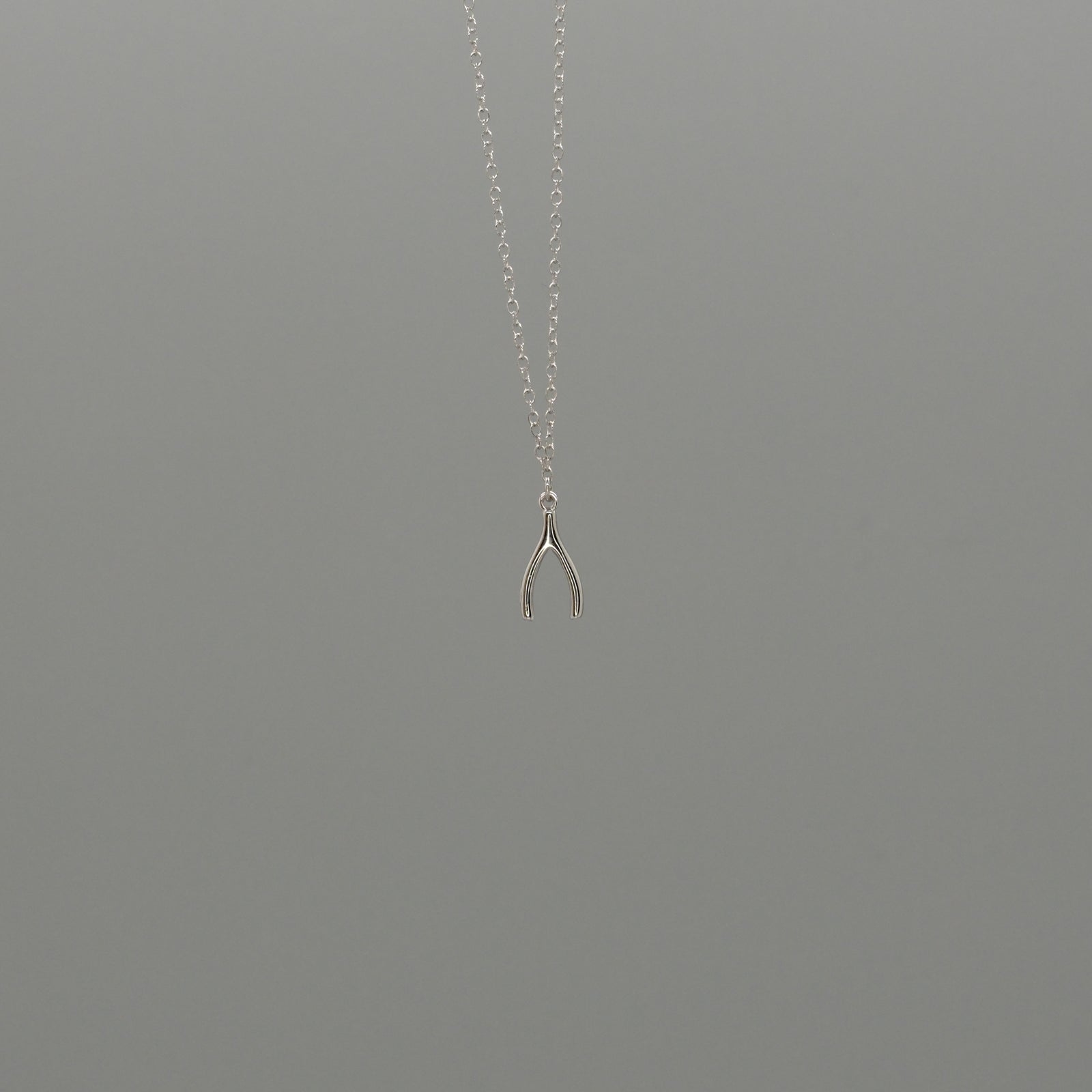 Mini Wishbone Necklace