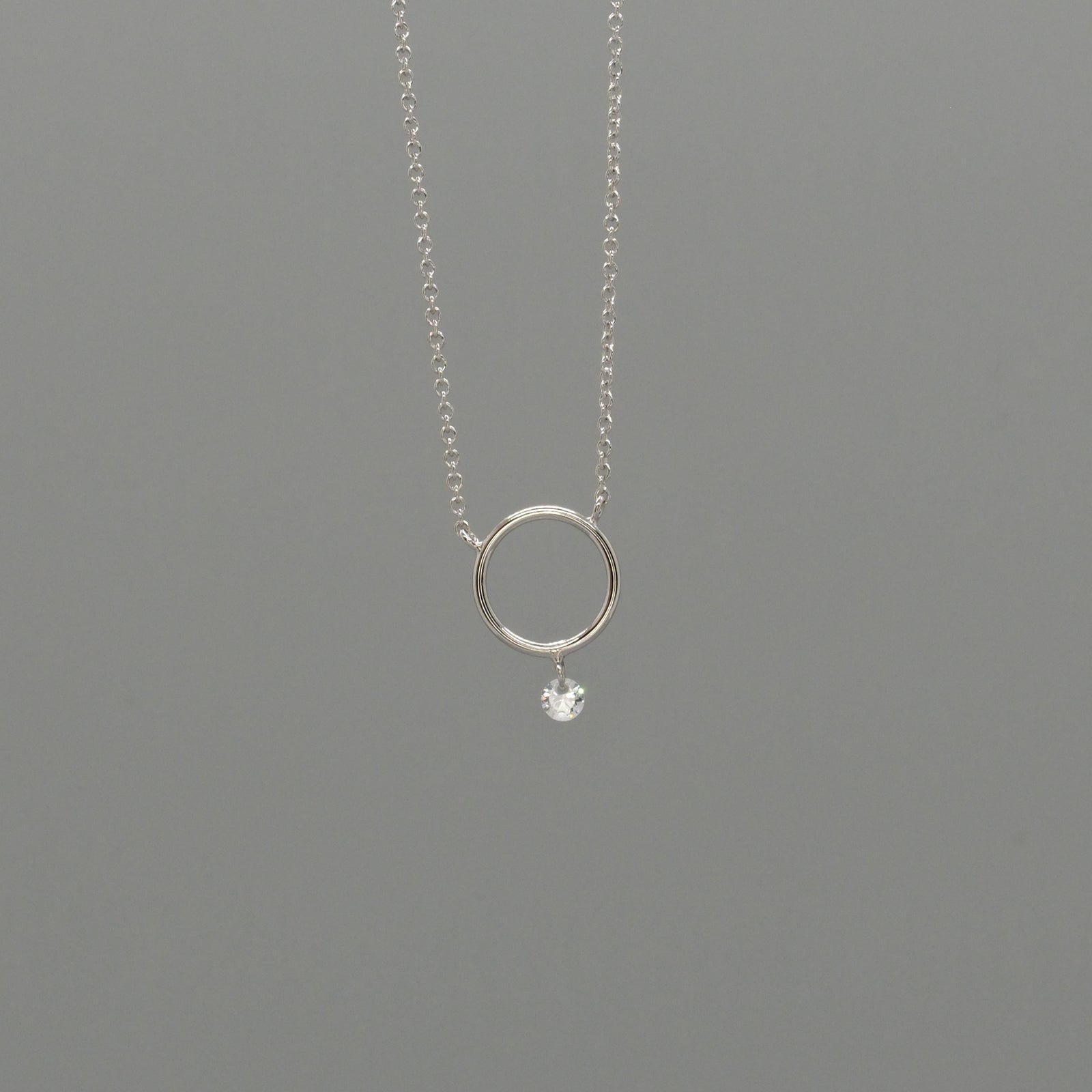 circle drop necklace