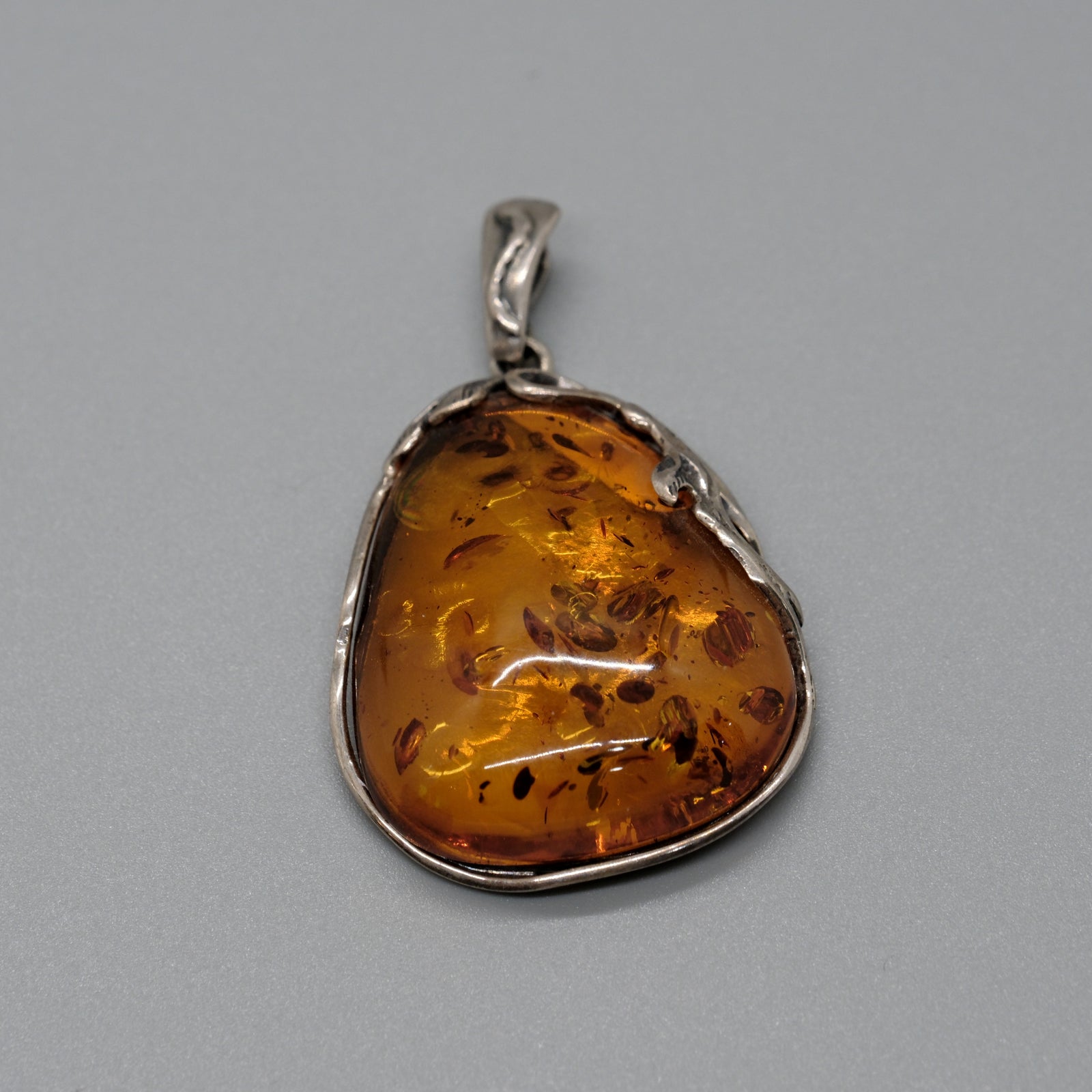 Golden Ember Amber Pendant