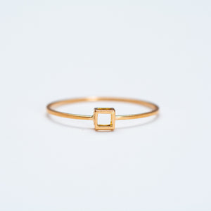 Mute Object - Plain Cube Ring