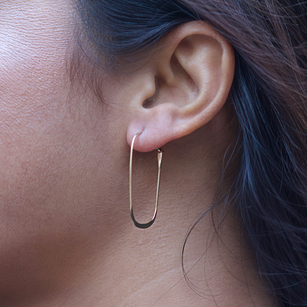 Medium oval hoops