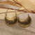 Satomi Studio - Crescent Hoop Earrings