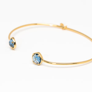 Tai Jewelry - Medium Blue Open Cuff