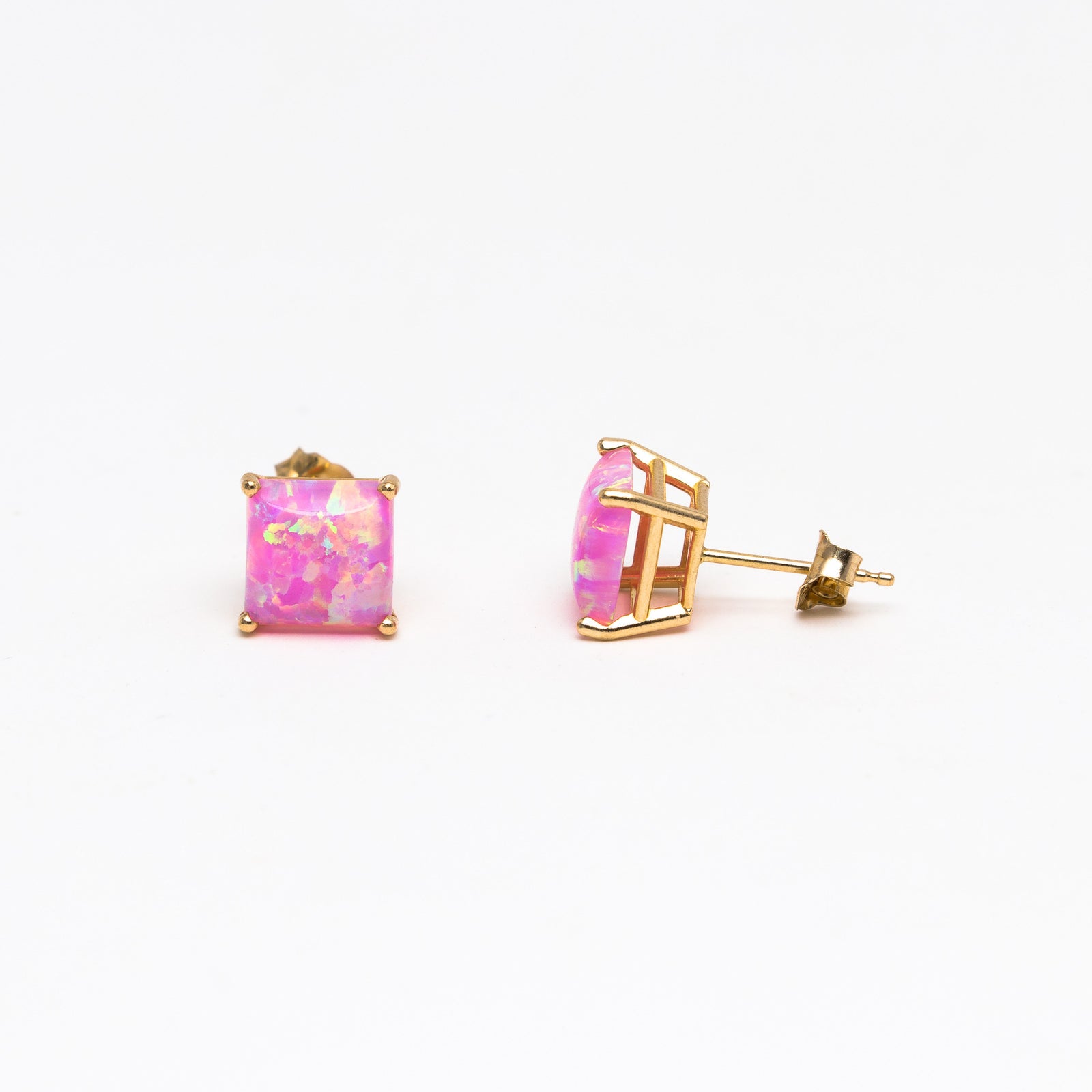 Large Opal stud earrings