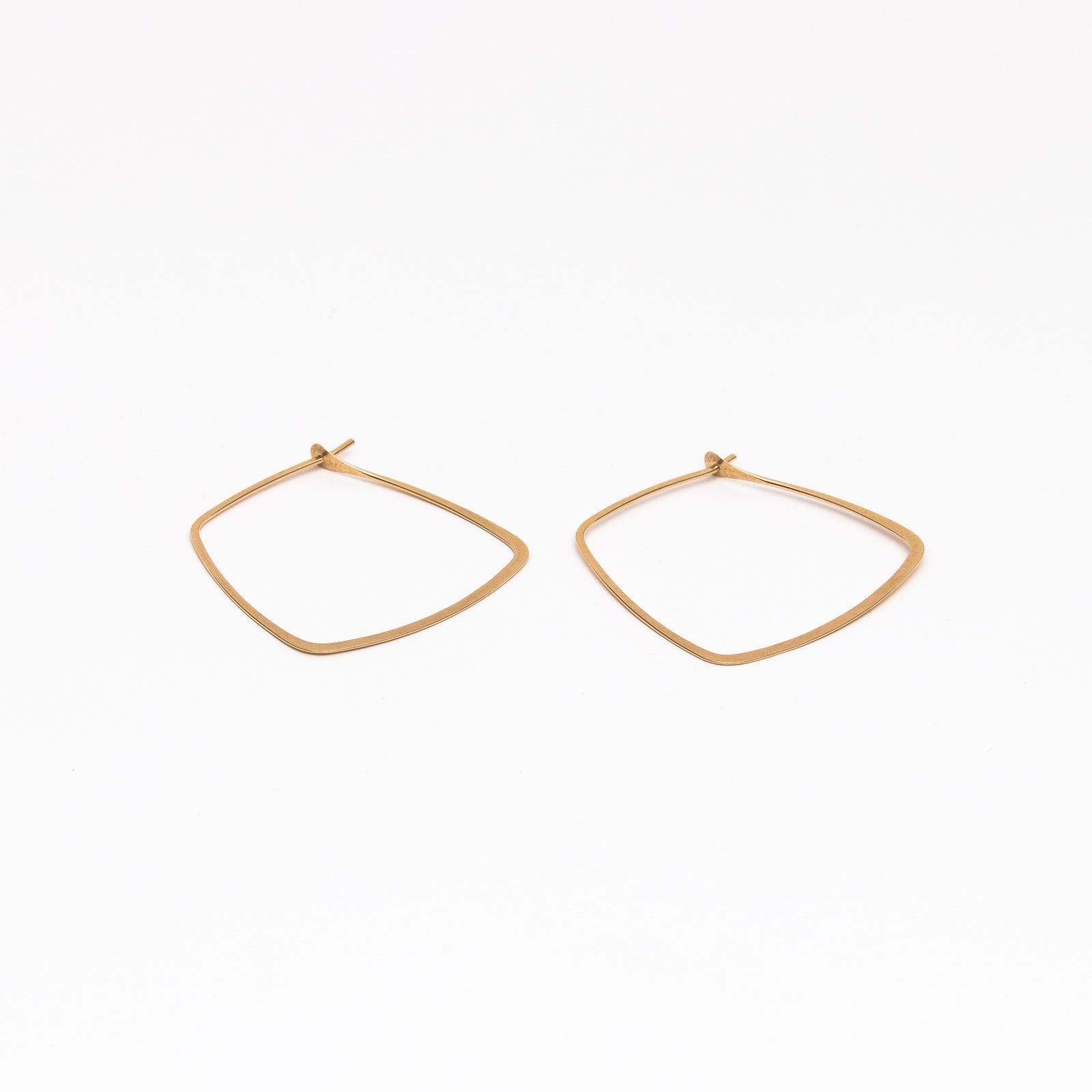 Trapezoid hoop earrings