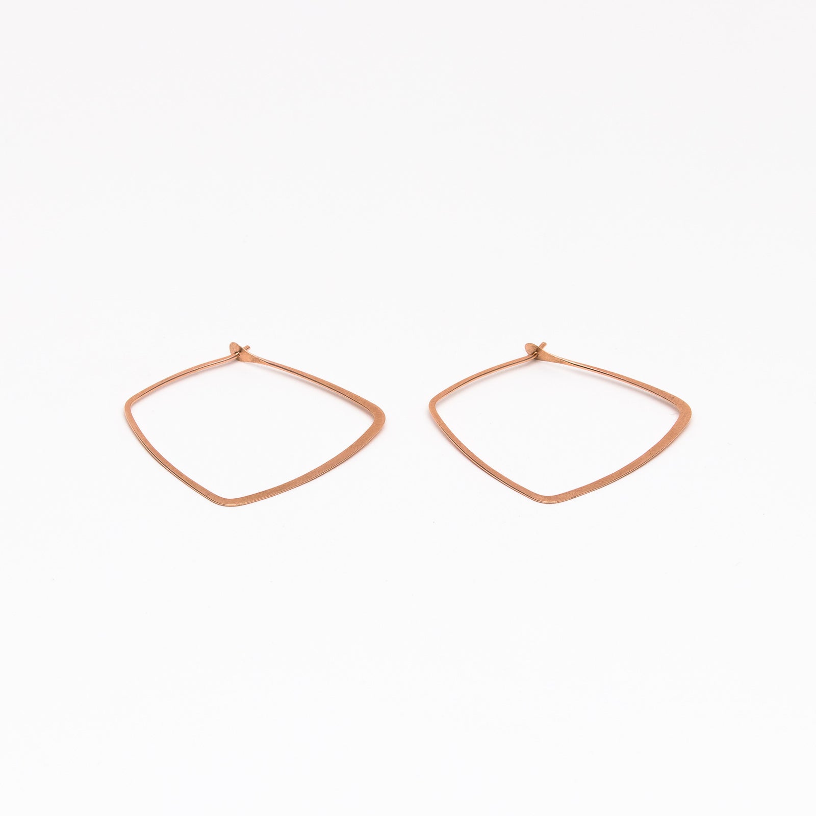 Trapezoid hoop earrings