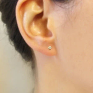 Carla Caruso - circle button stud earrings