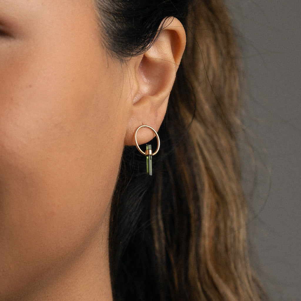 Satellite earrings in Gold