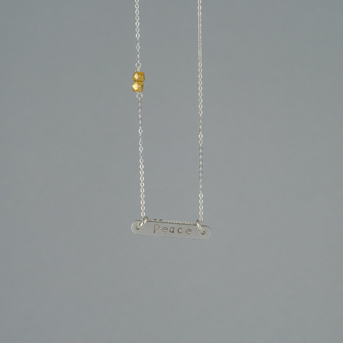 peace bar necklace