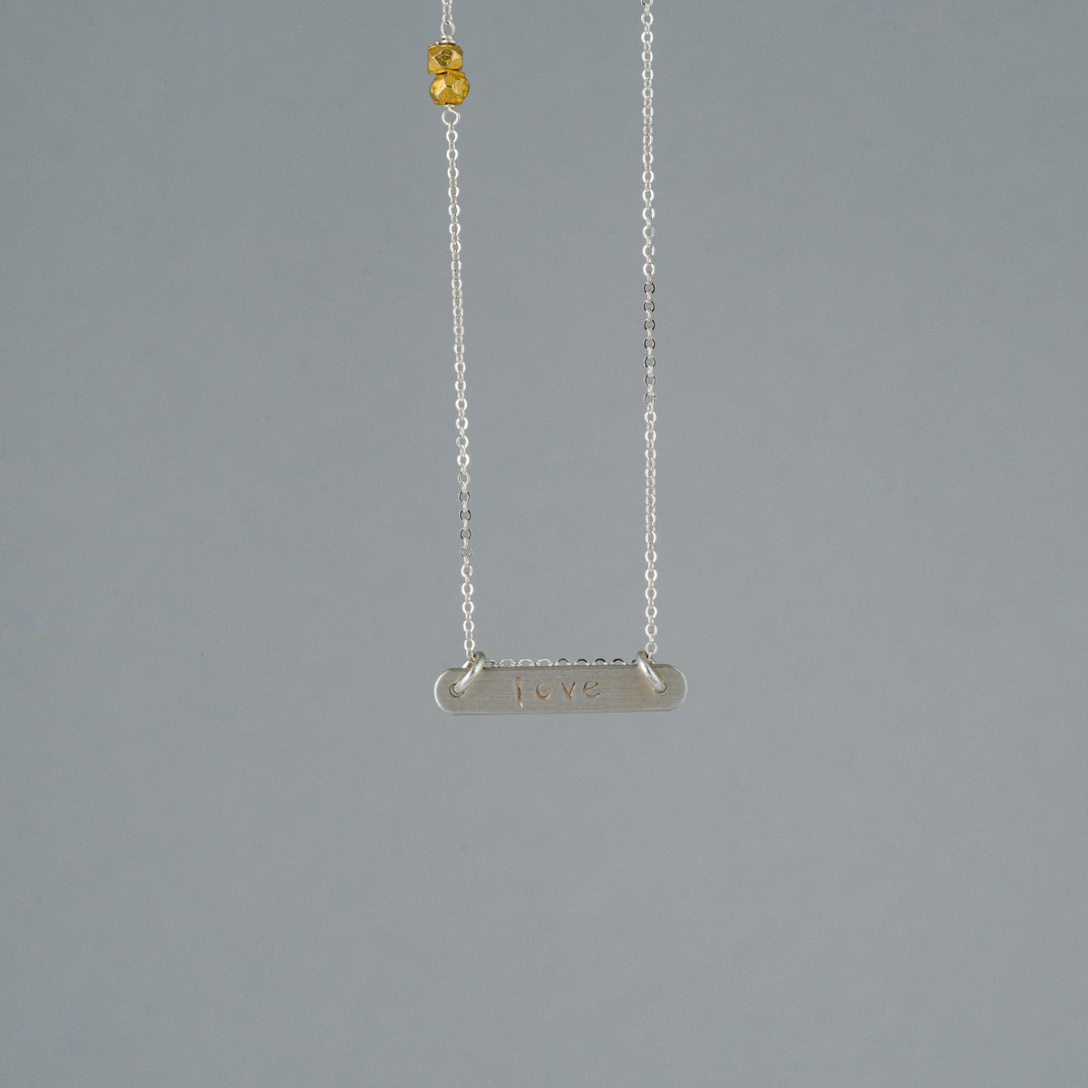 small love bar necklace