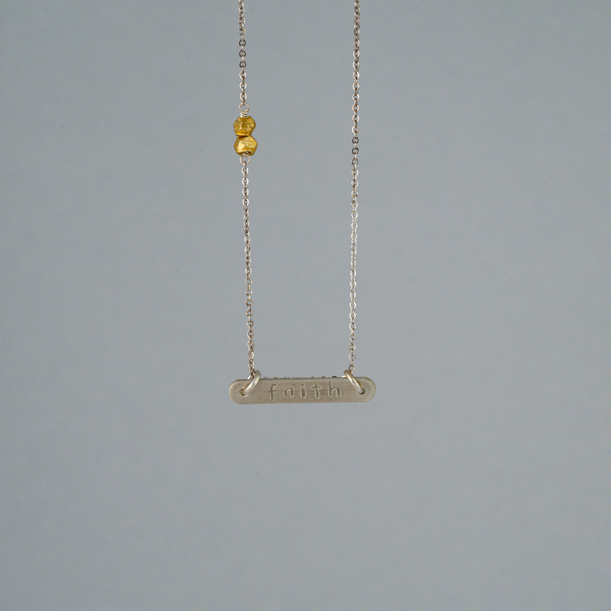 faith bar necklace