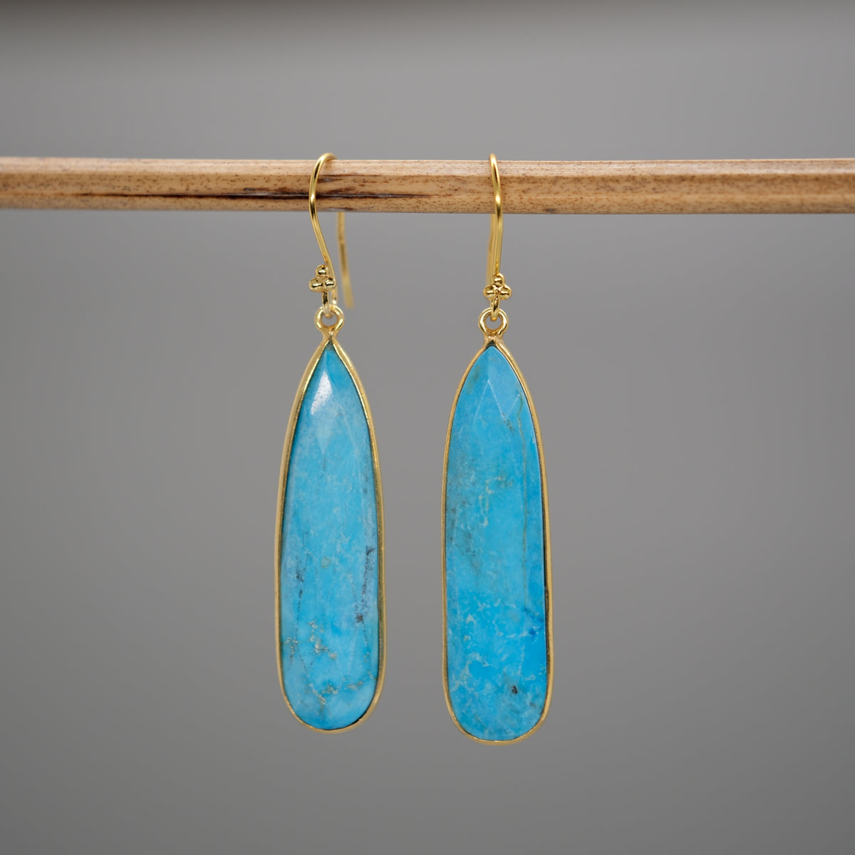 Large teardrop earrings