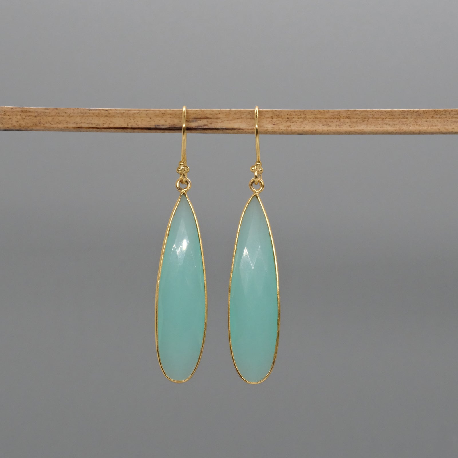 Large teardrop earrings