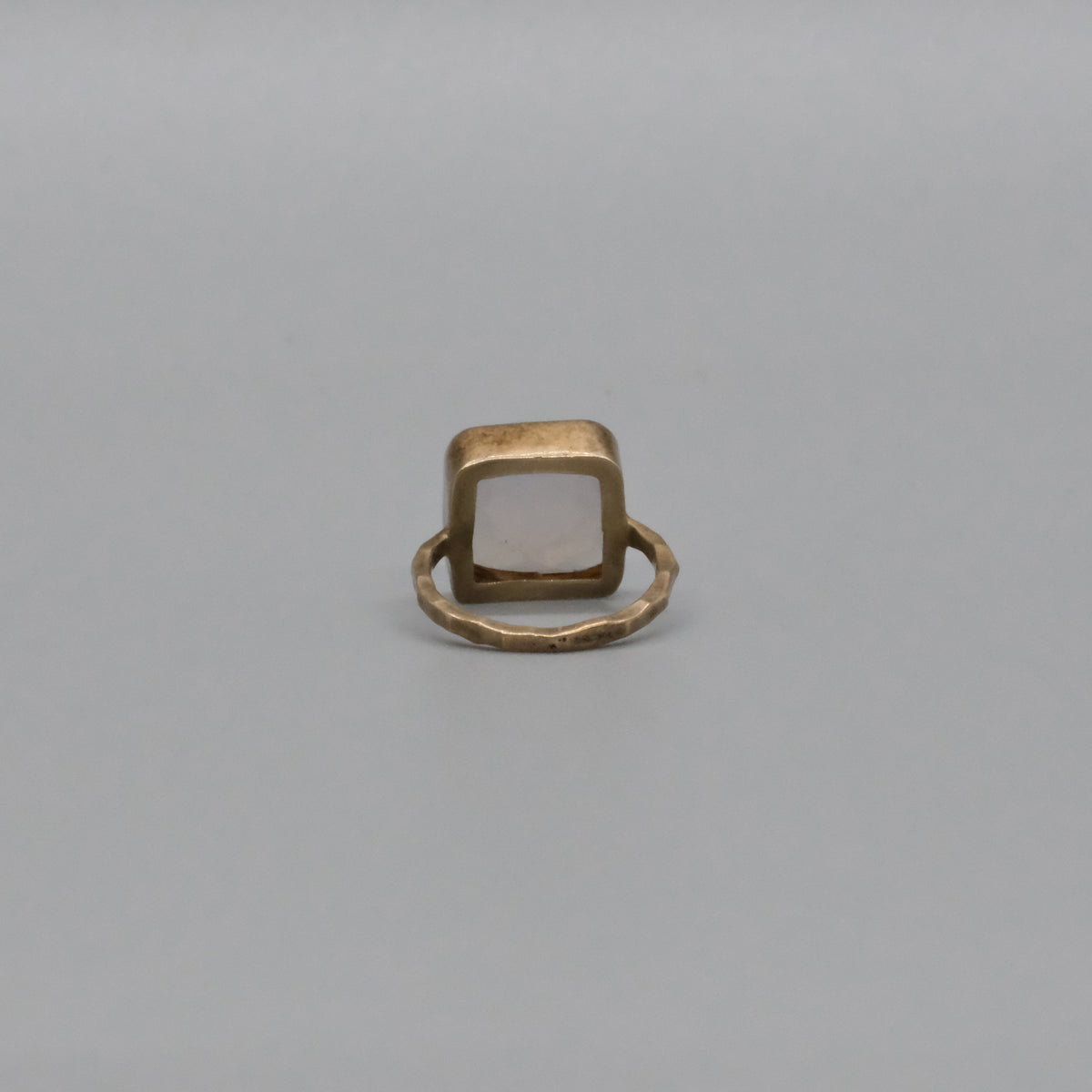 Pale blue Chalcedony ring