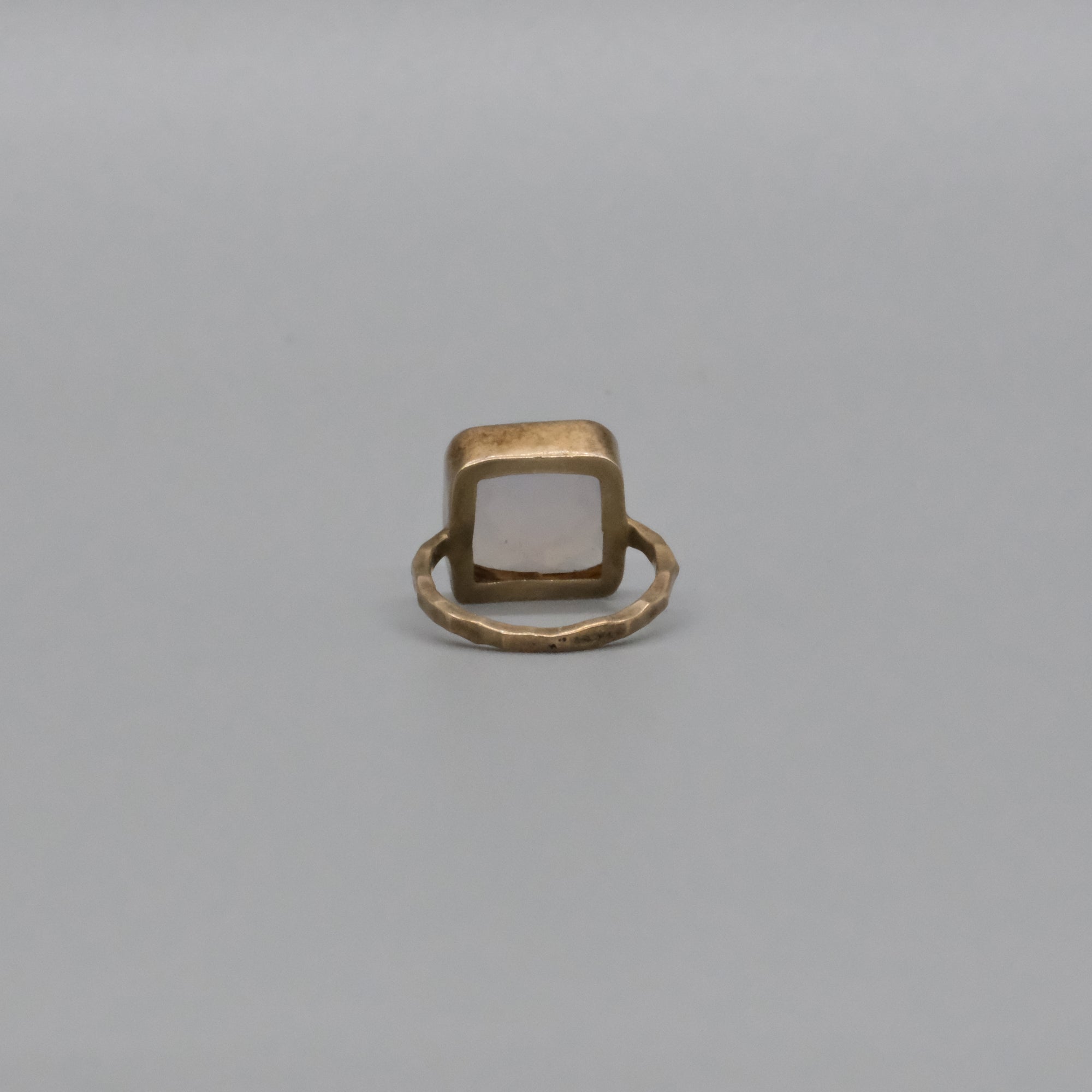 Pale blue Chalcedony ring