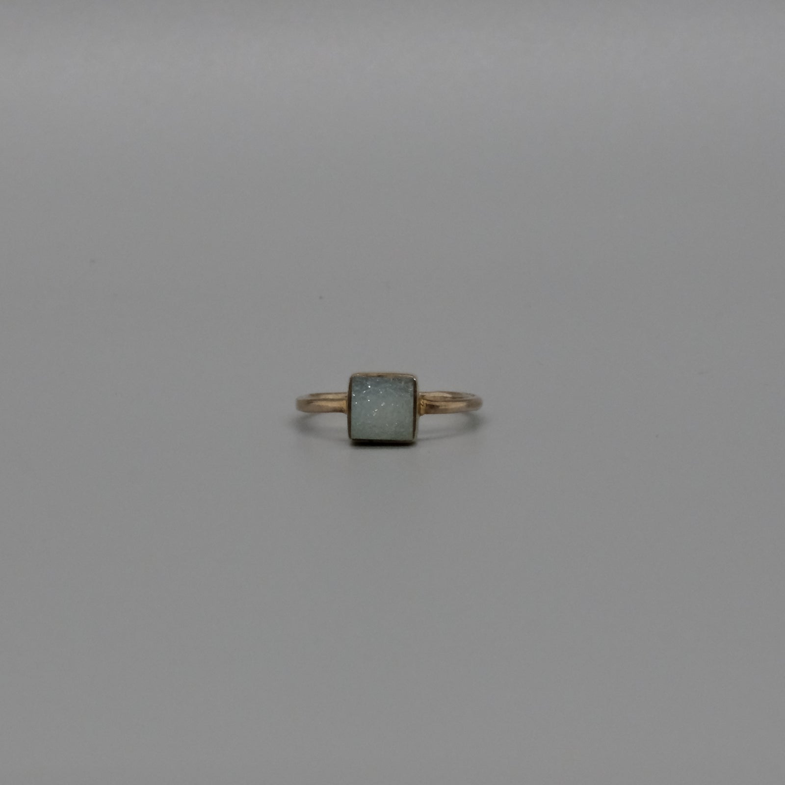 small druzy ring