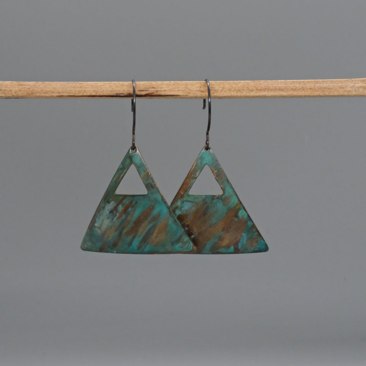 Domed Open Triangle Earring