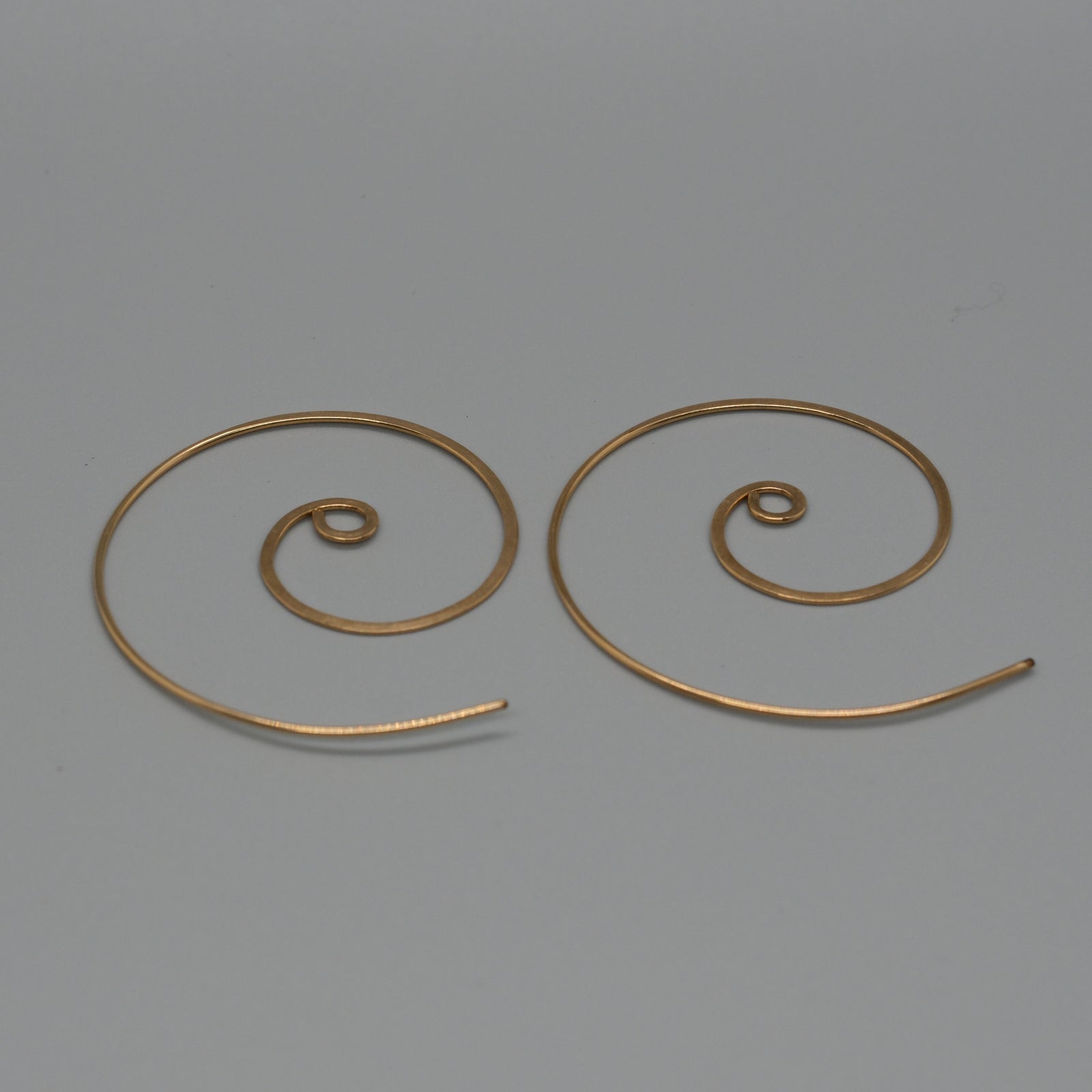 Large swirl earrings