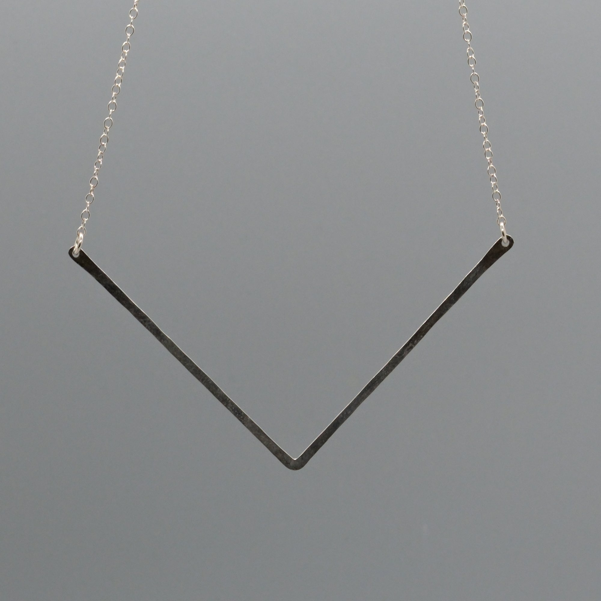 Large chevron necklace