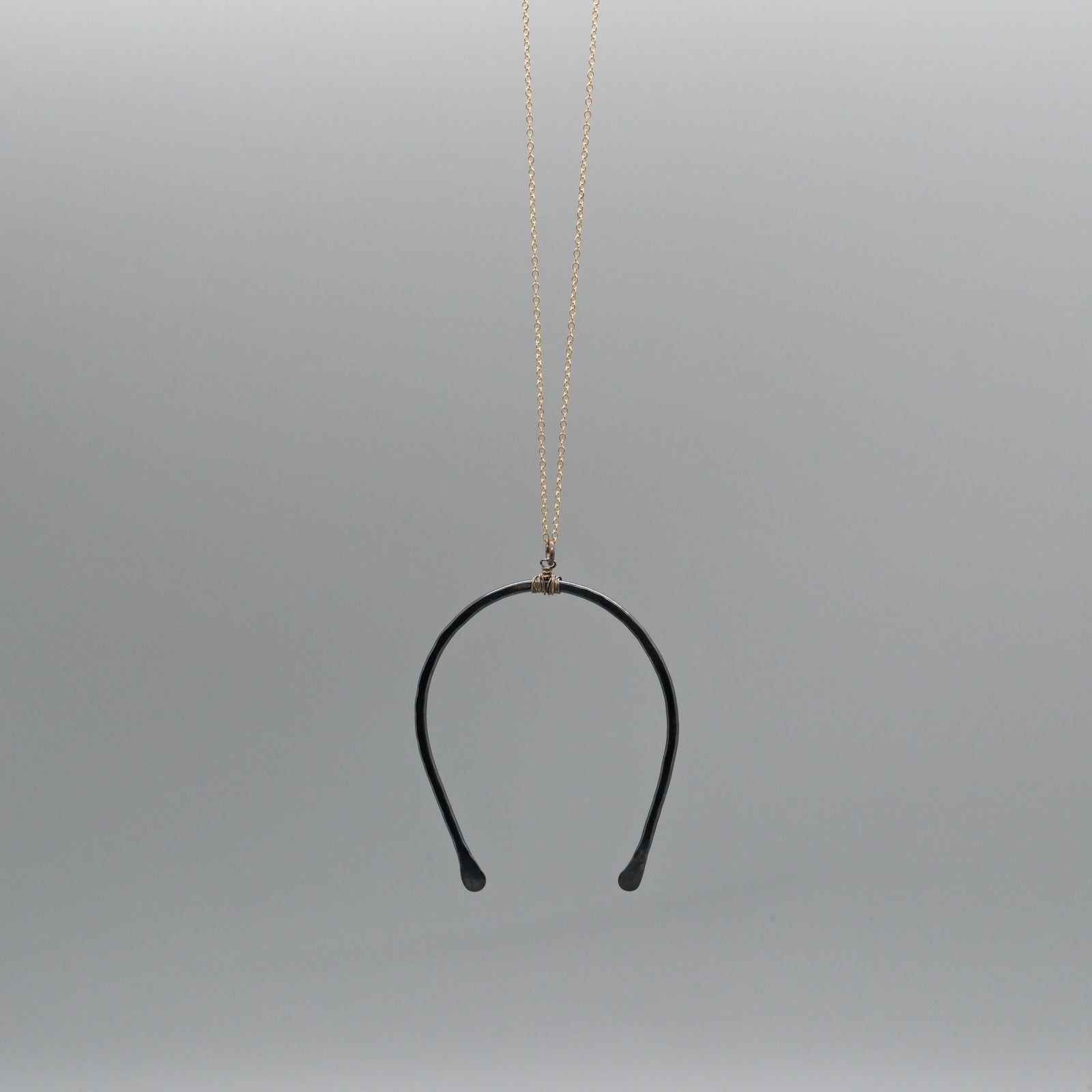 large horseshoe necklace