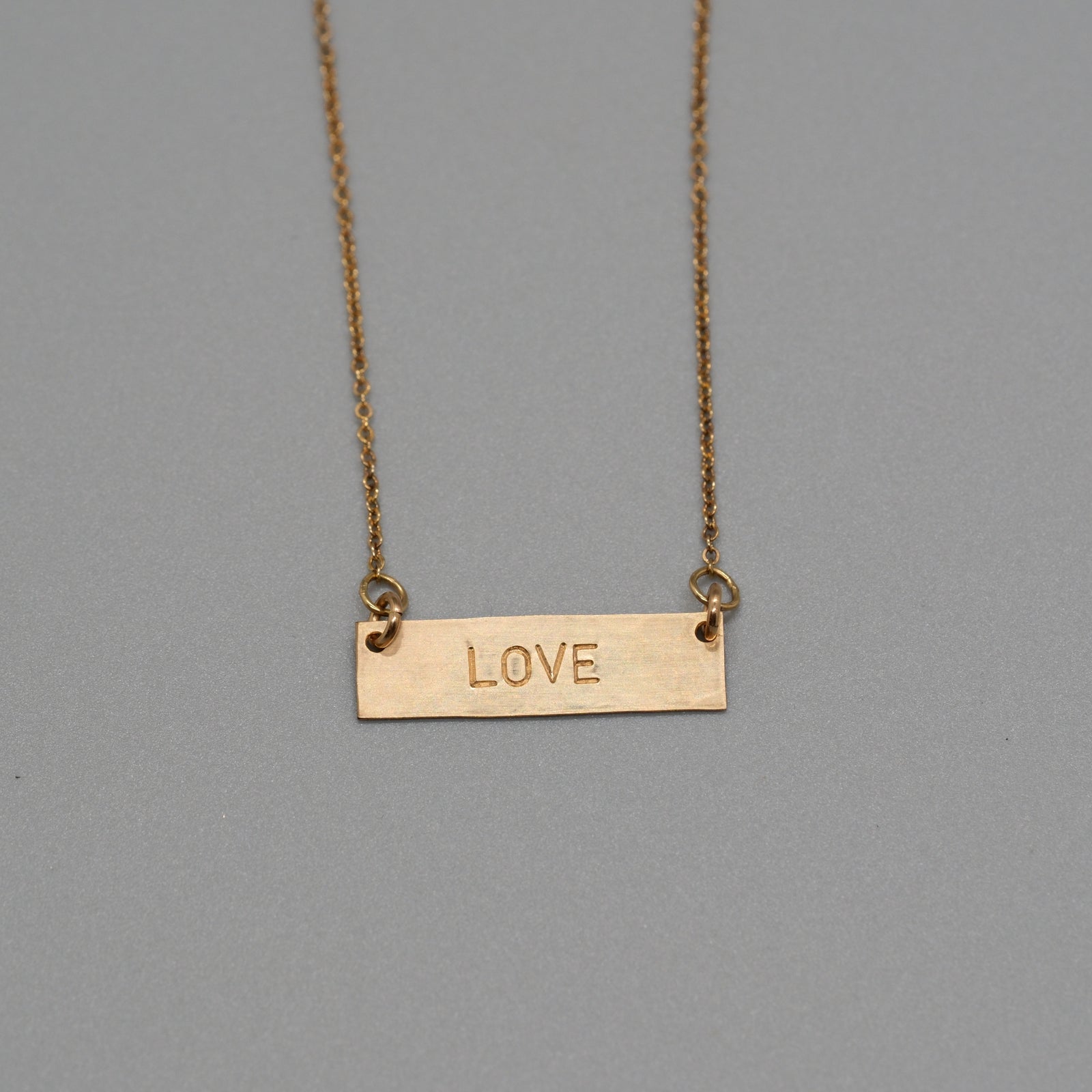 love bar necklace