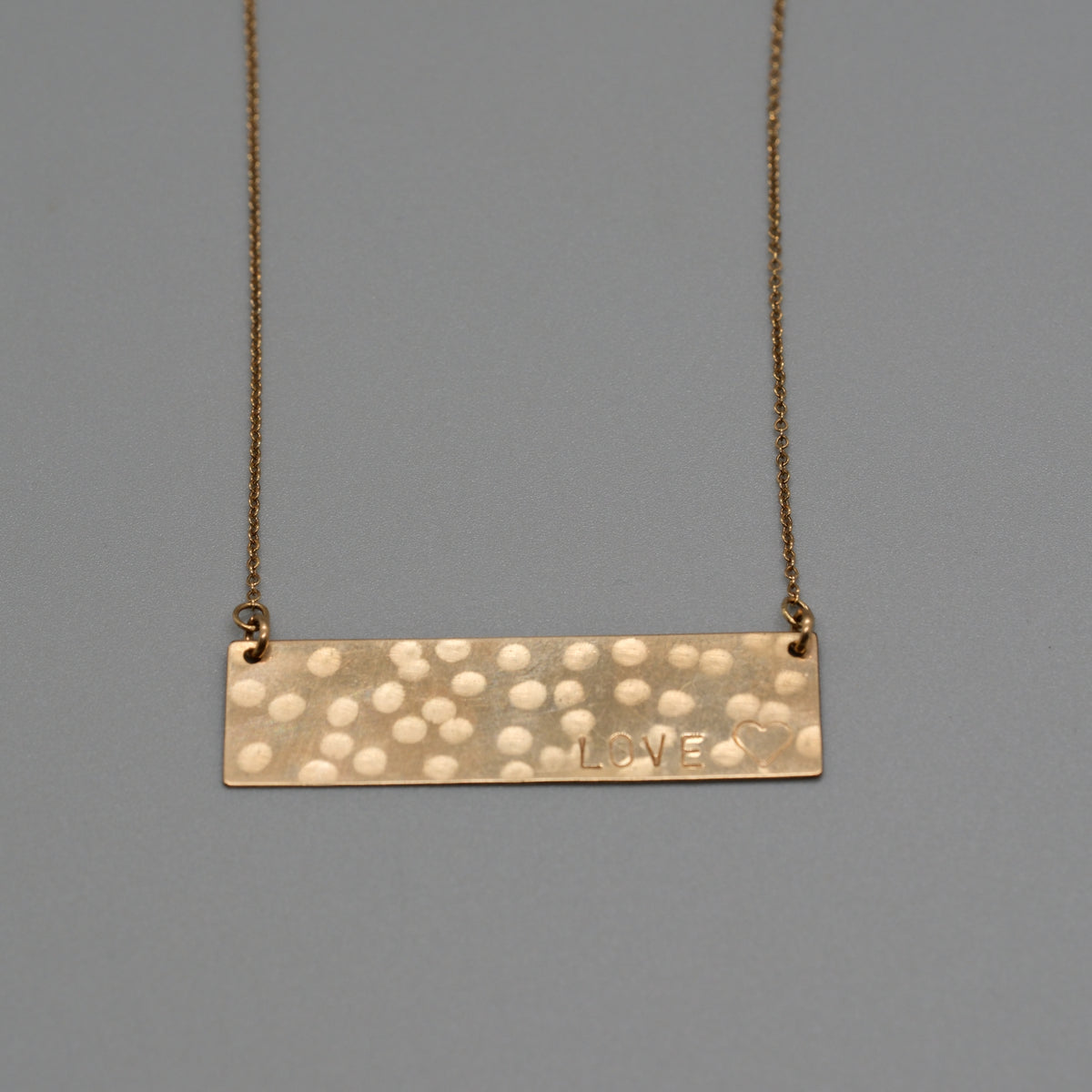love large bar necklace
