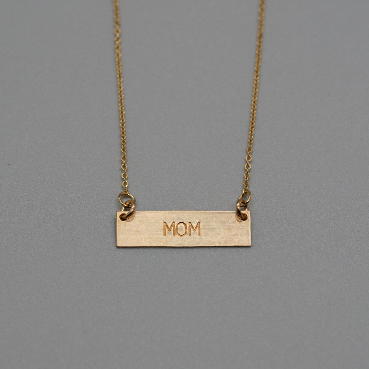 Mom bar necklace