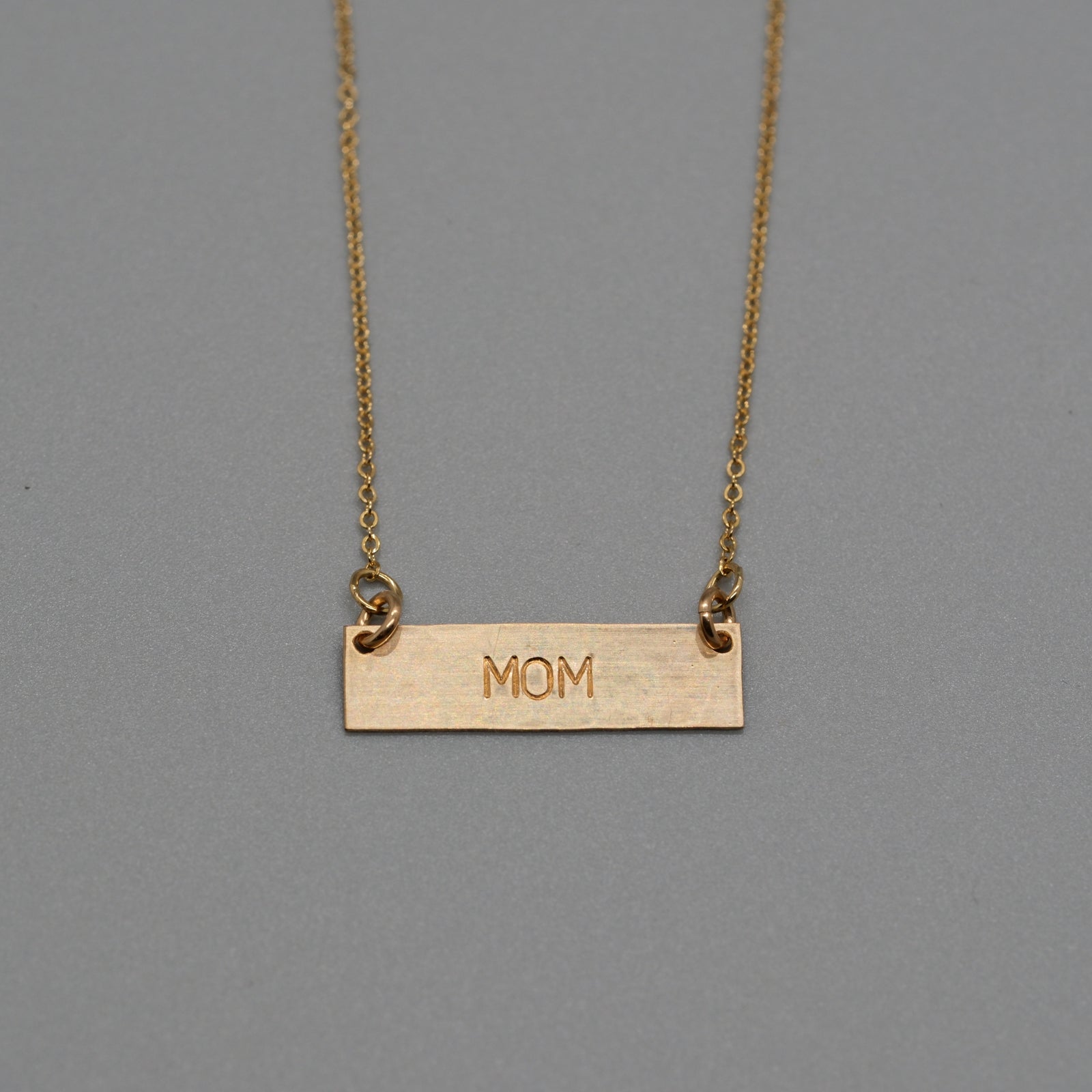 Mom bar necklace