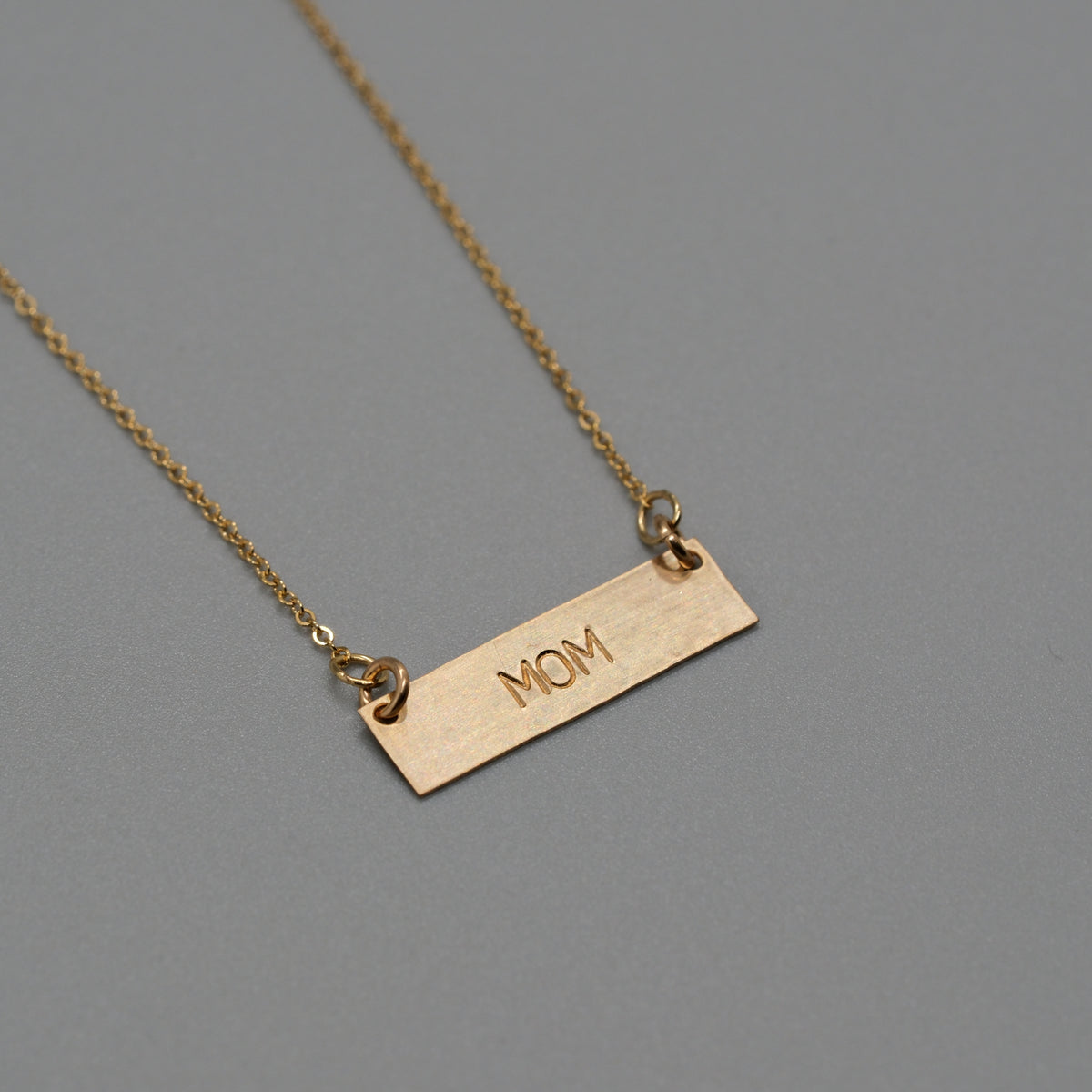 Mom bar necklace