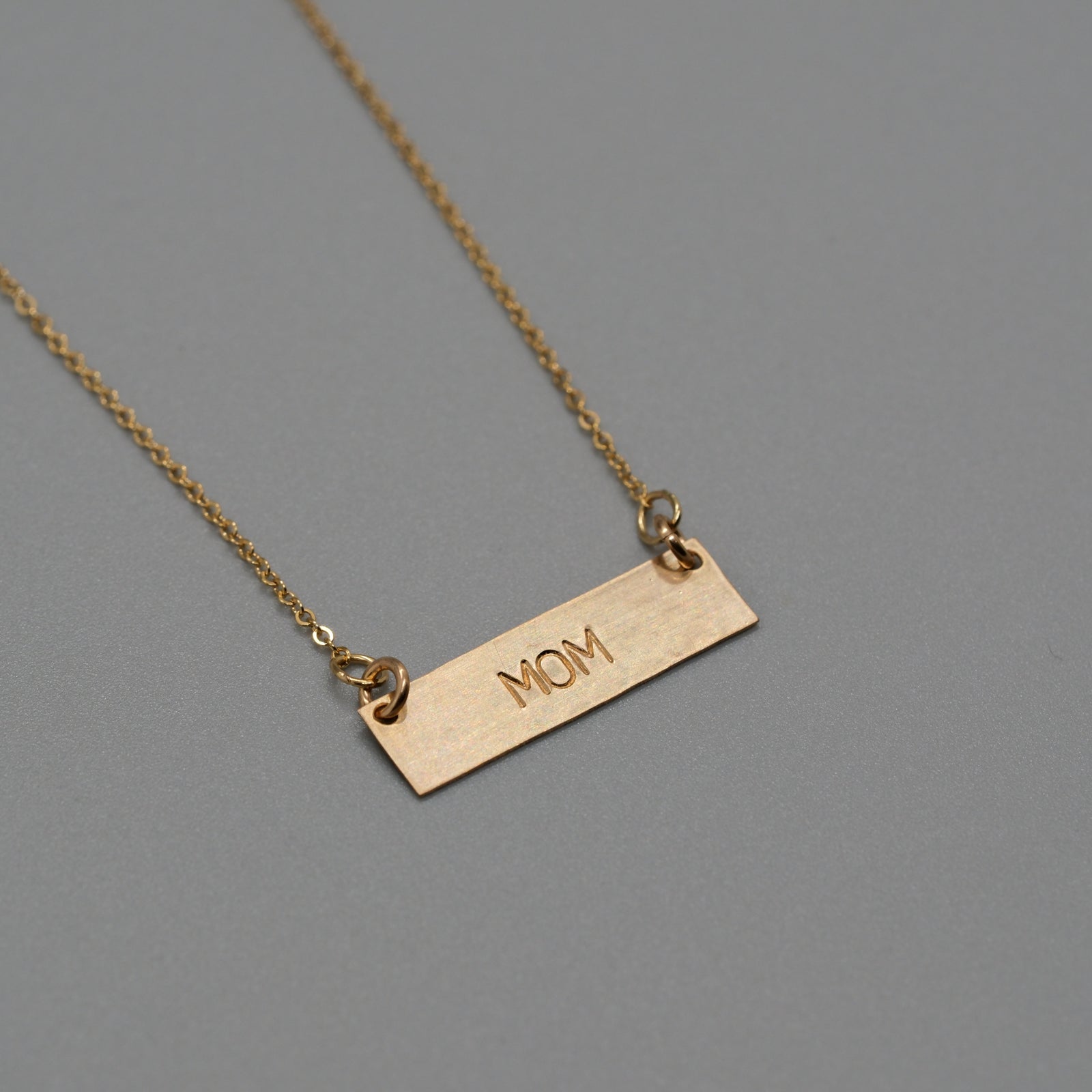 Mom bar necklace