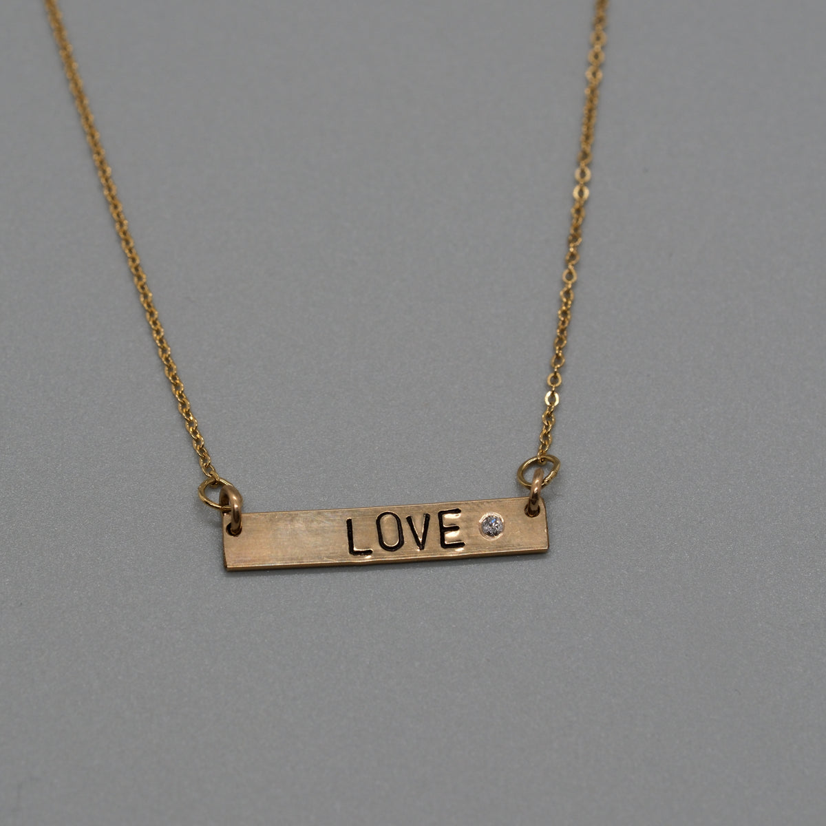 love with diamond necklace